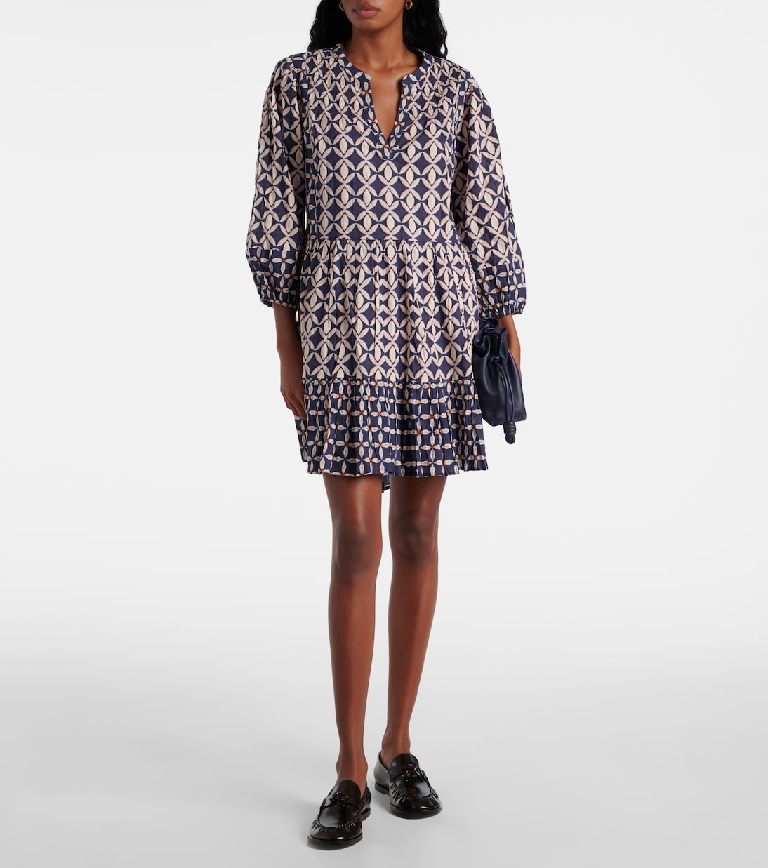 Robe Beckie imprimée en coton | Velvet