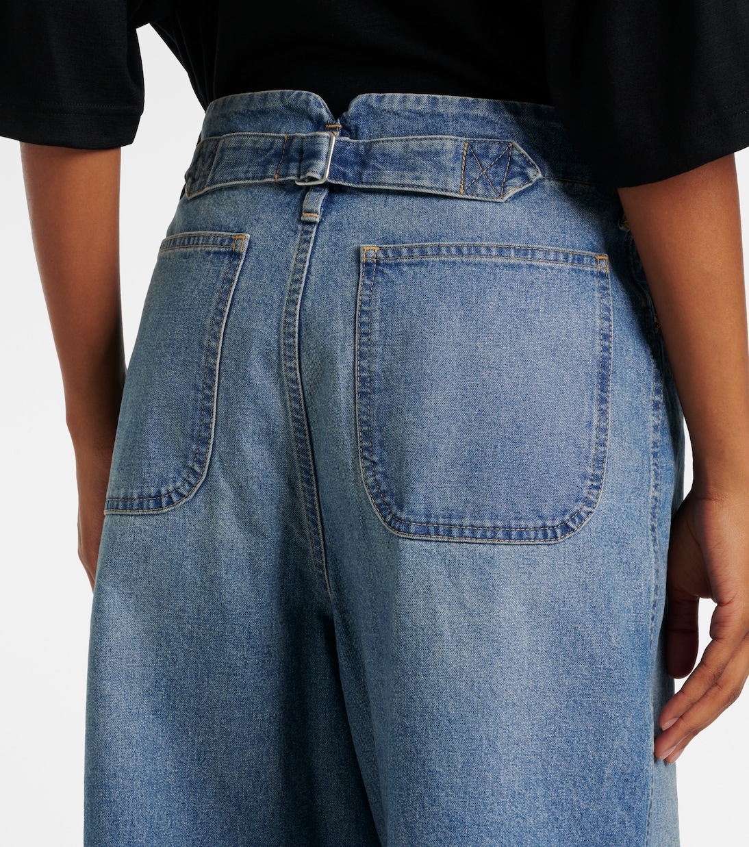 Jeans anchos con rotos | Junya Watanabe