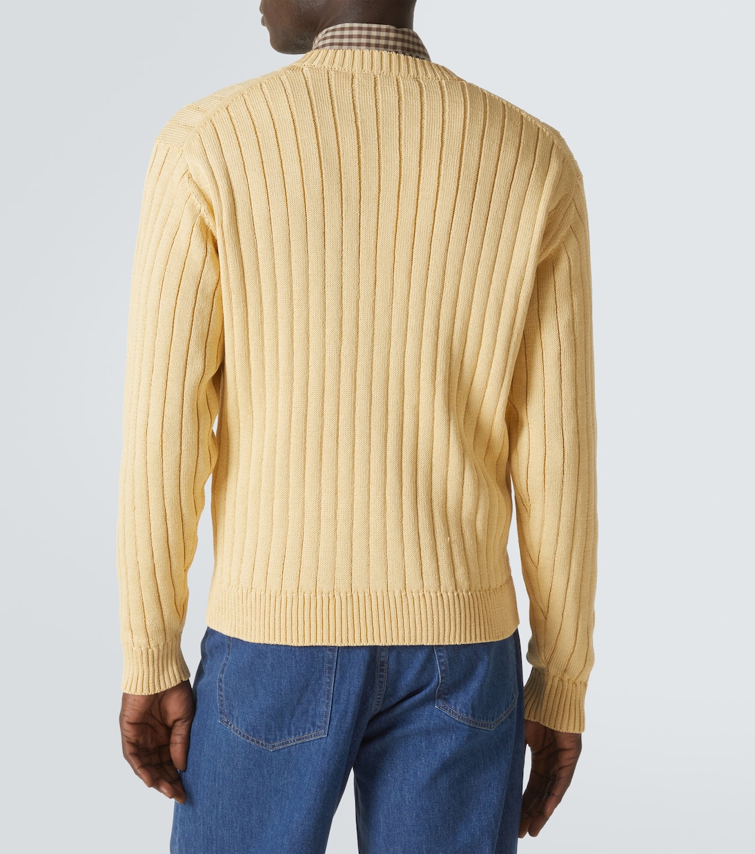 Cardigan in cotone a coste | Auralee