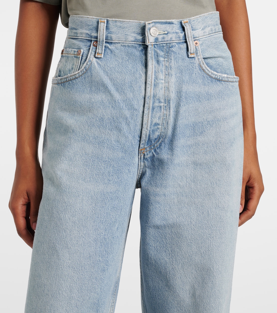 Low Slung Baggy mid-rise jeans | Agolde
