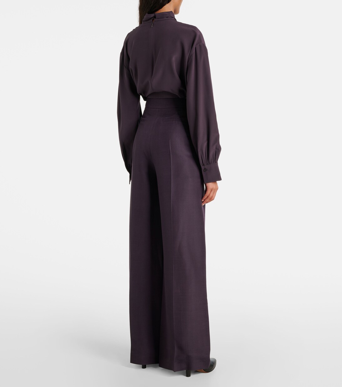 Weite Hose Alana aus Wolle und Seide | Joseph