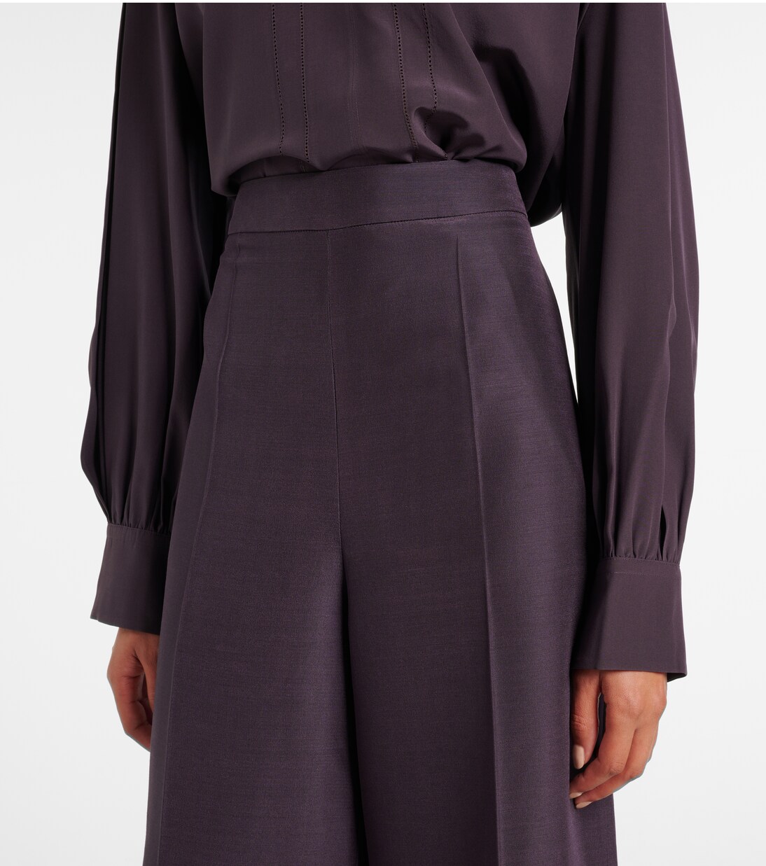 Weite Hose Alana aus Wolle und Seide | Joseph