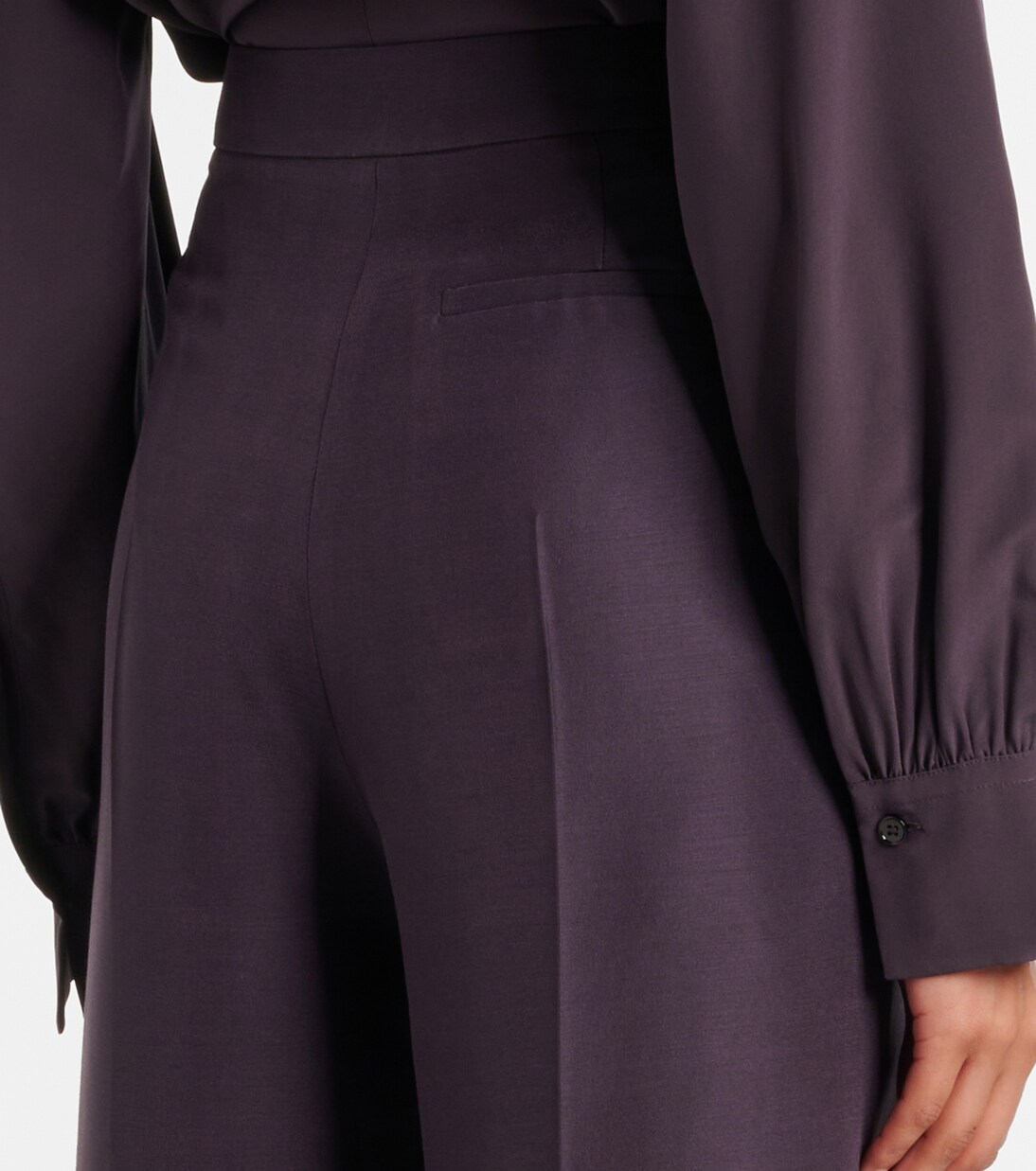 Weite Hose Alana aus Wolle und Seide | Joseph