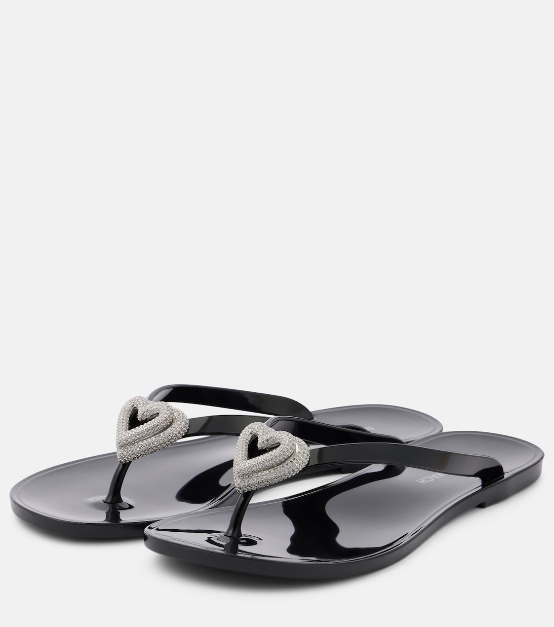 Double Heart缀饰夹趾凉鞋 | Mach & Mach