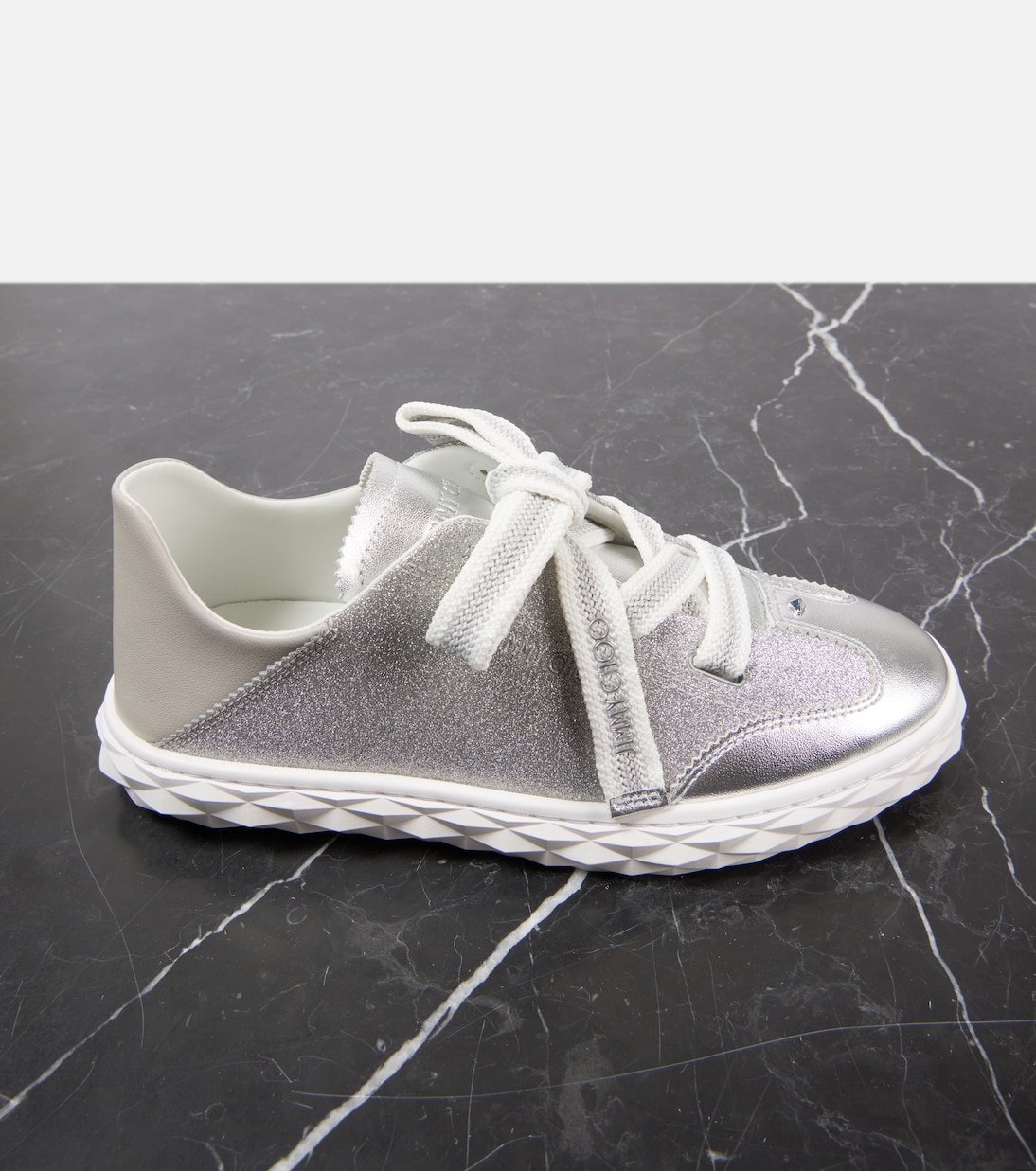 Sneakers Diamond Light Flex/F con pelle | Jimmy Choo