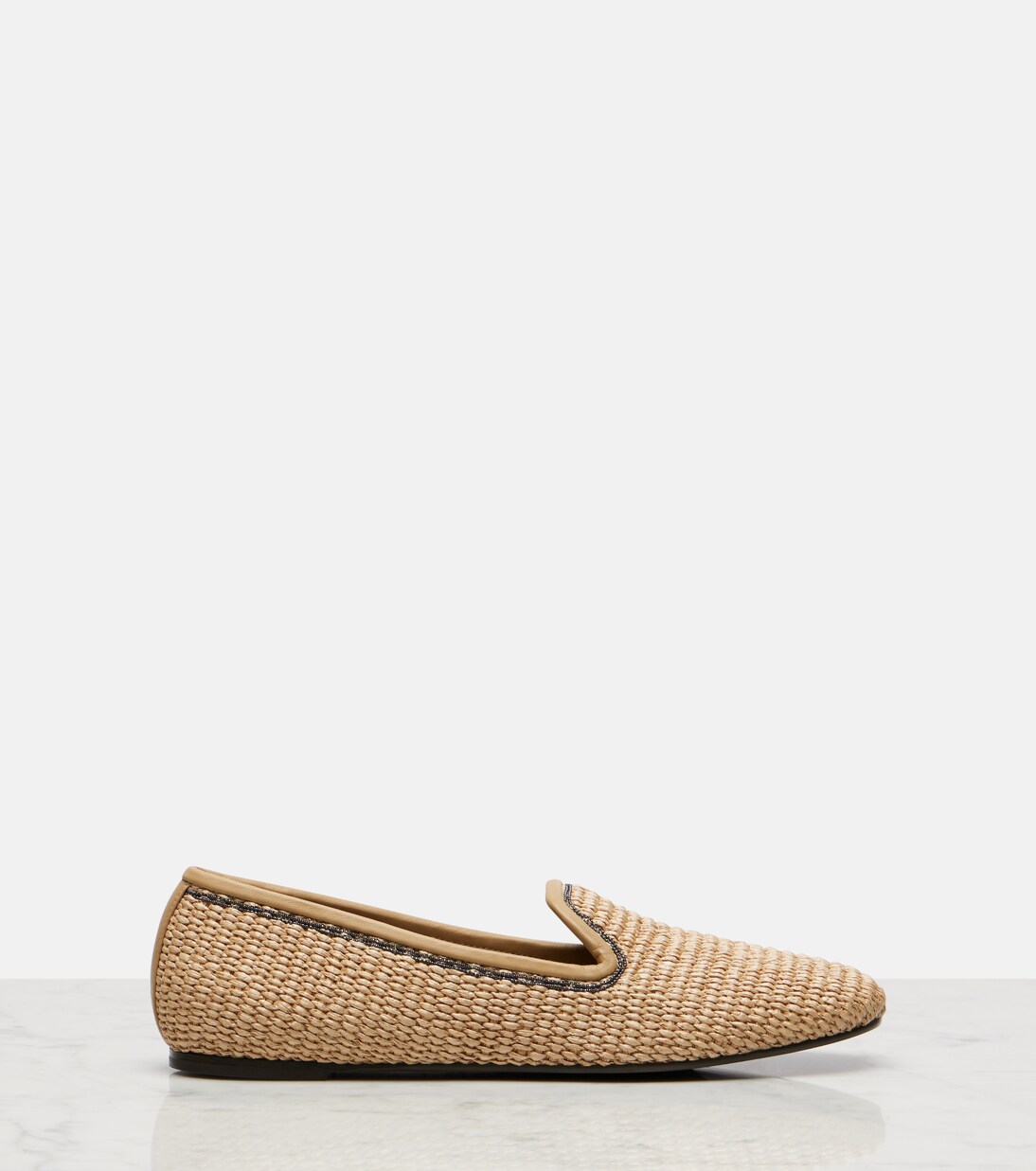 Monili raffia loafers | Brunello Cucinelli