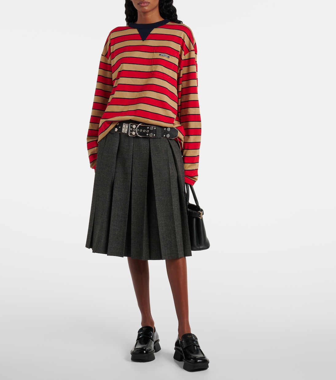 Equal leather penny loafers | Prada