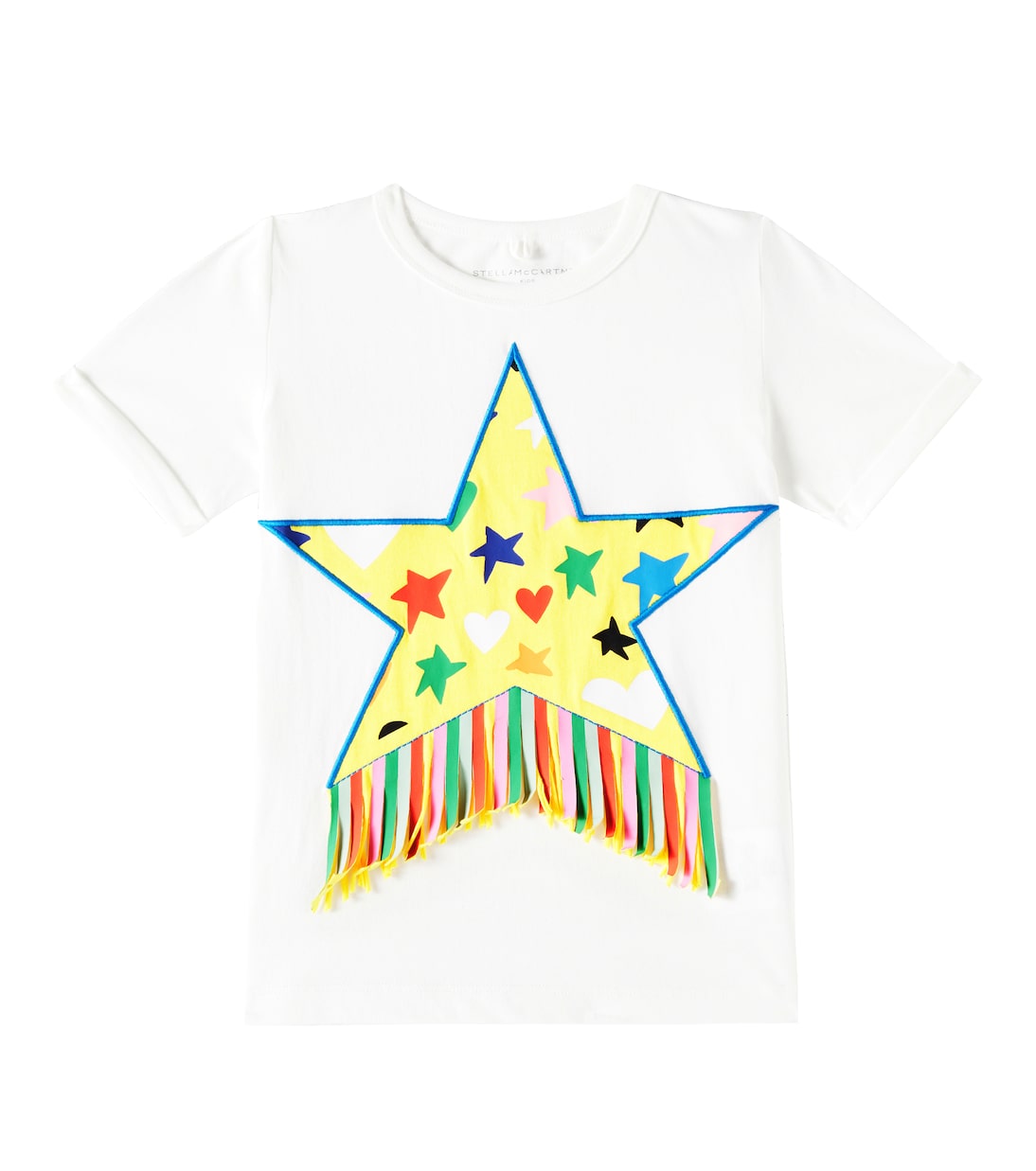 Camiseta de algodón con flecos | Stella McCartney Kids