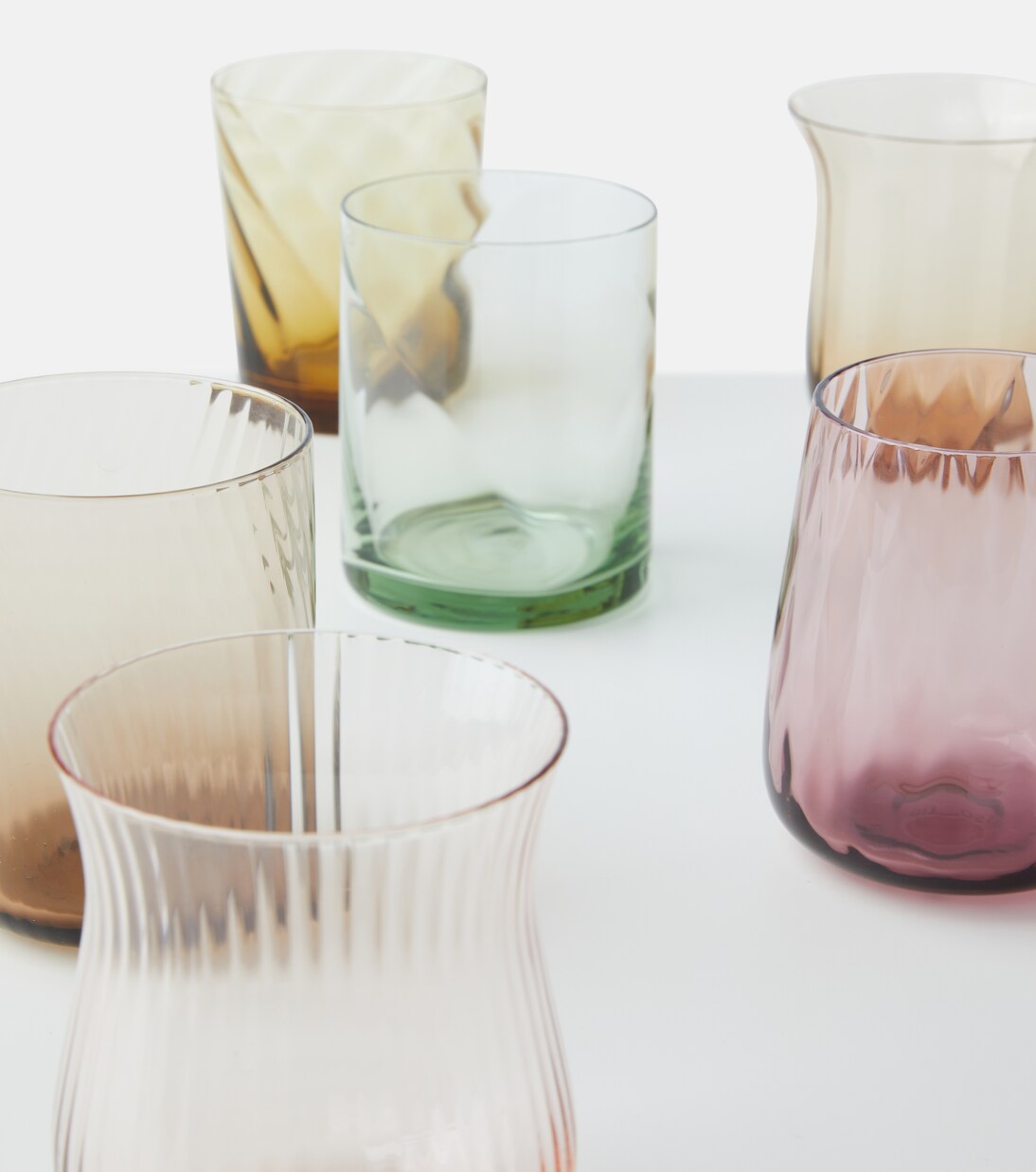 Set of 6 glass tumblers | Bitossi