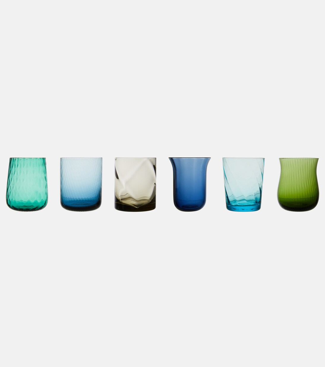 Set of 6 glass tumblers | Bitossi