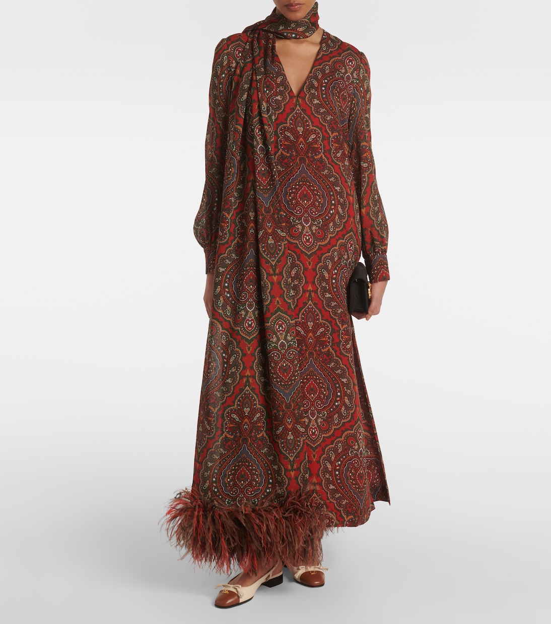 Robe Voyage Imaginaire aus Seiden-Georgette | Valentino