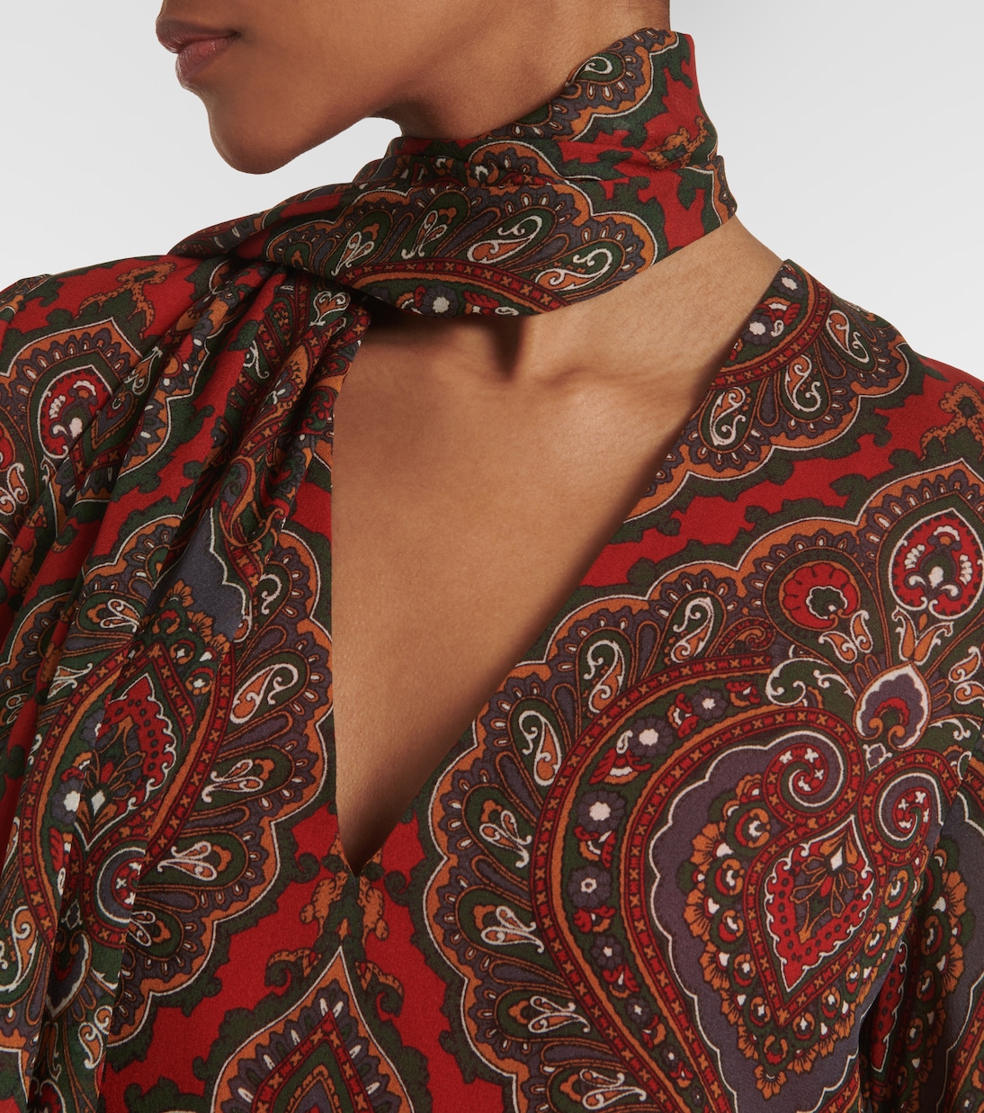 Robe Voyage Imaginaire aus Seiden-Georgette | Valentino