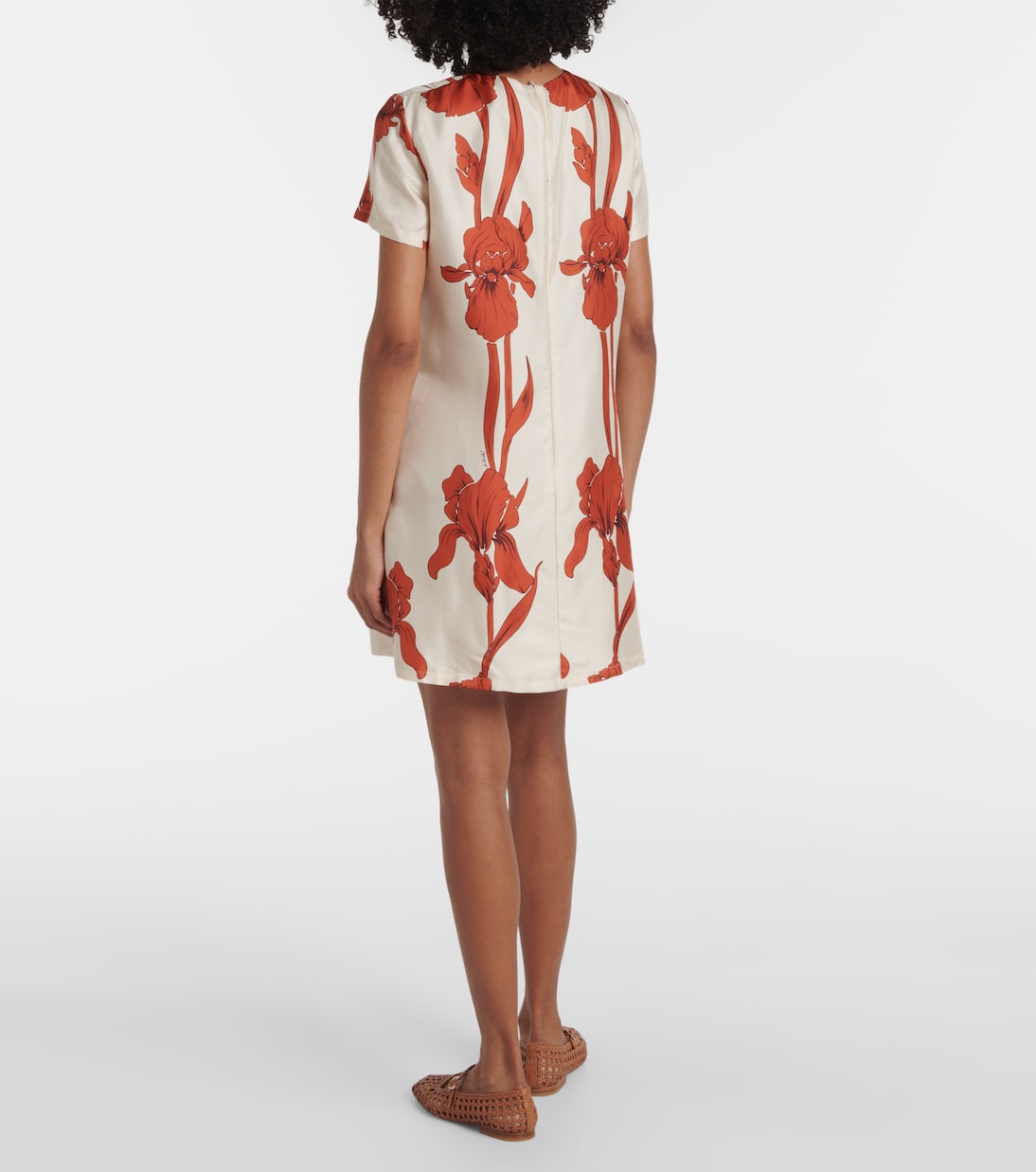 Floral silk minidress | La DoubleJ