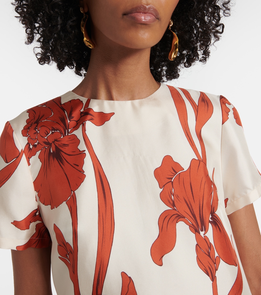 Floral silk minidress | La DoubleJ