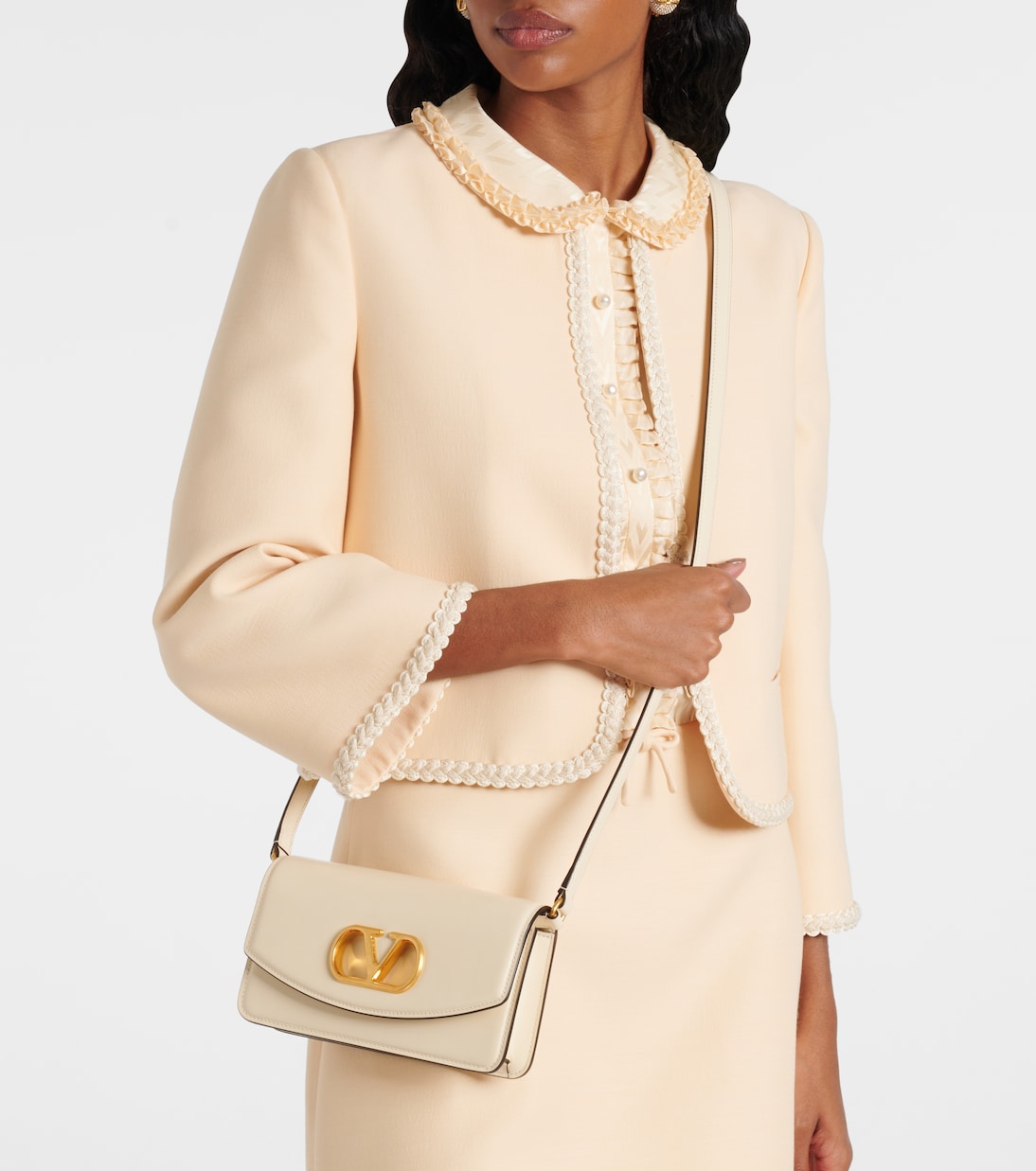 Pochette Vain VLogo en cuir | Valentino Garavani