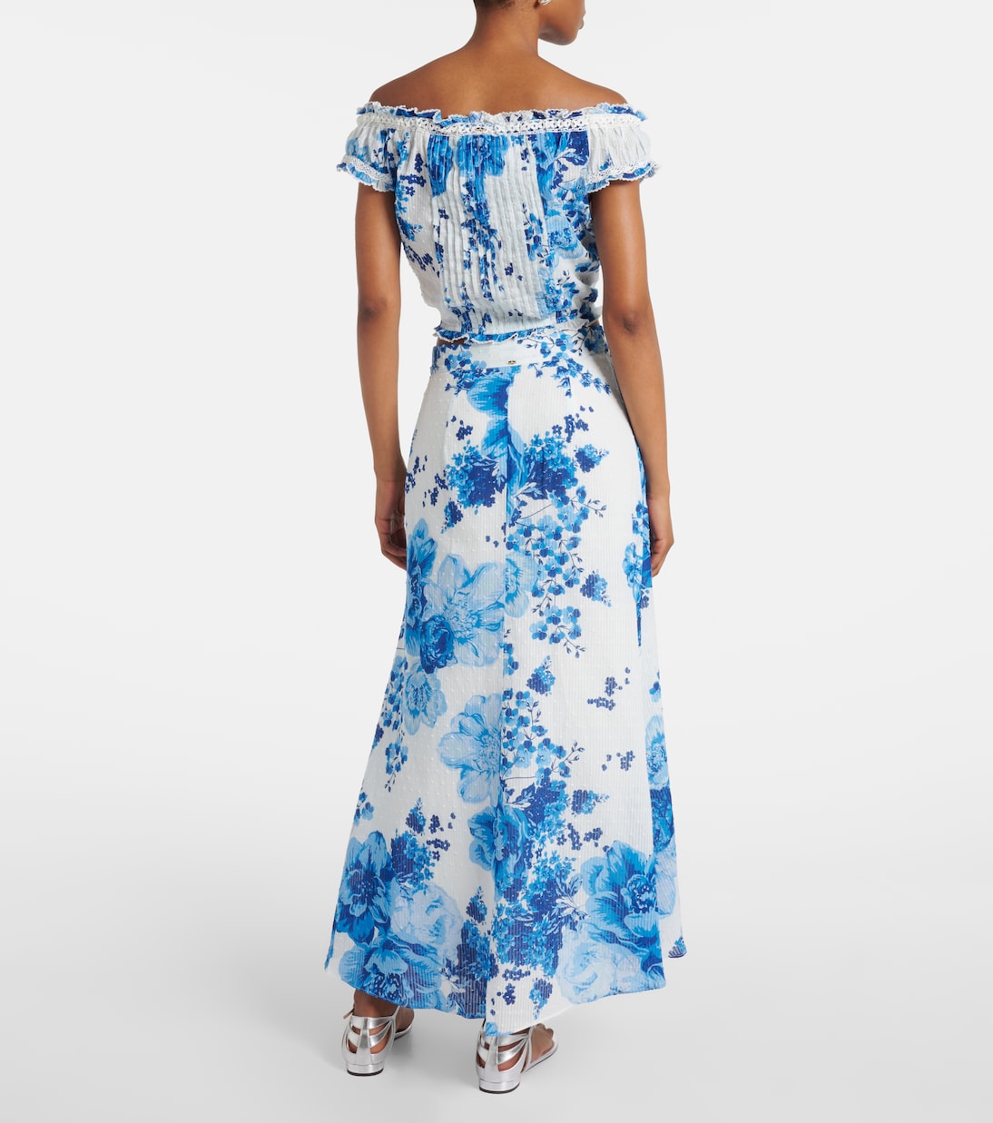 Falda larga Bilitis floral | Poupette St Barth
