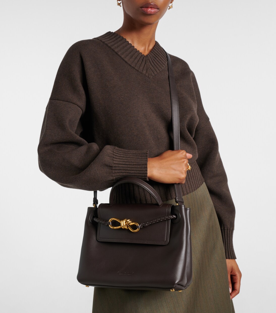 Ciao Ciao Small leather shoulder bag | Bottega Veneta