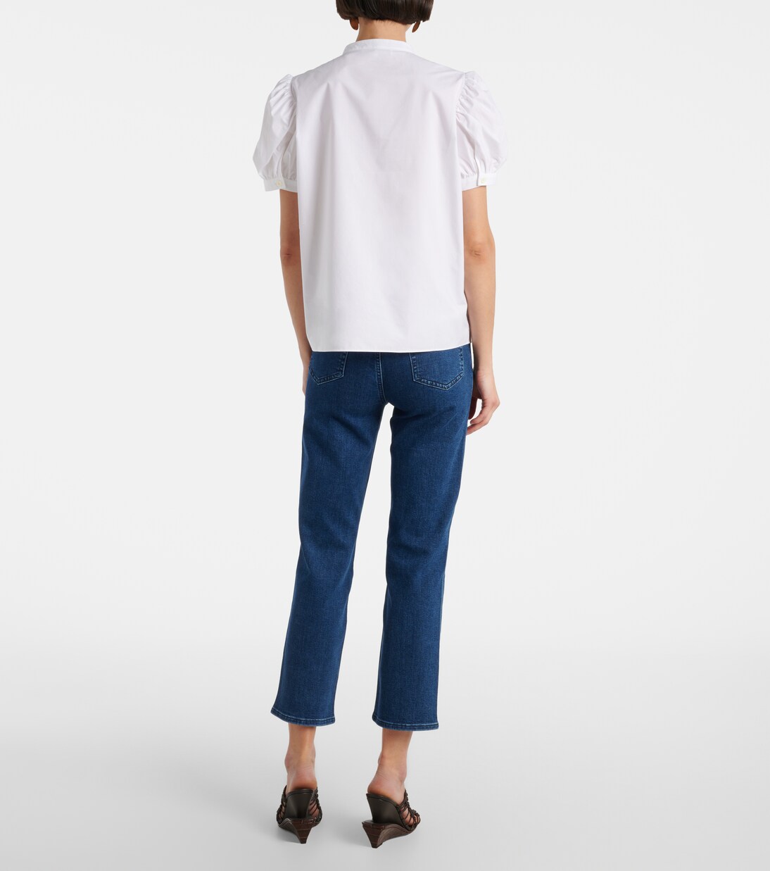 Gathered cotton top | Frame