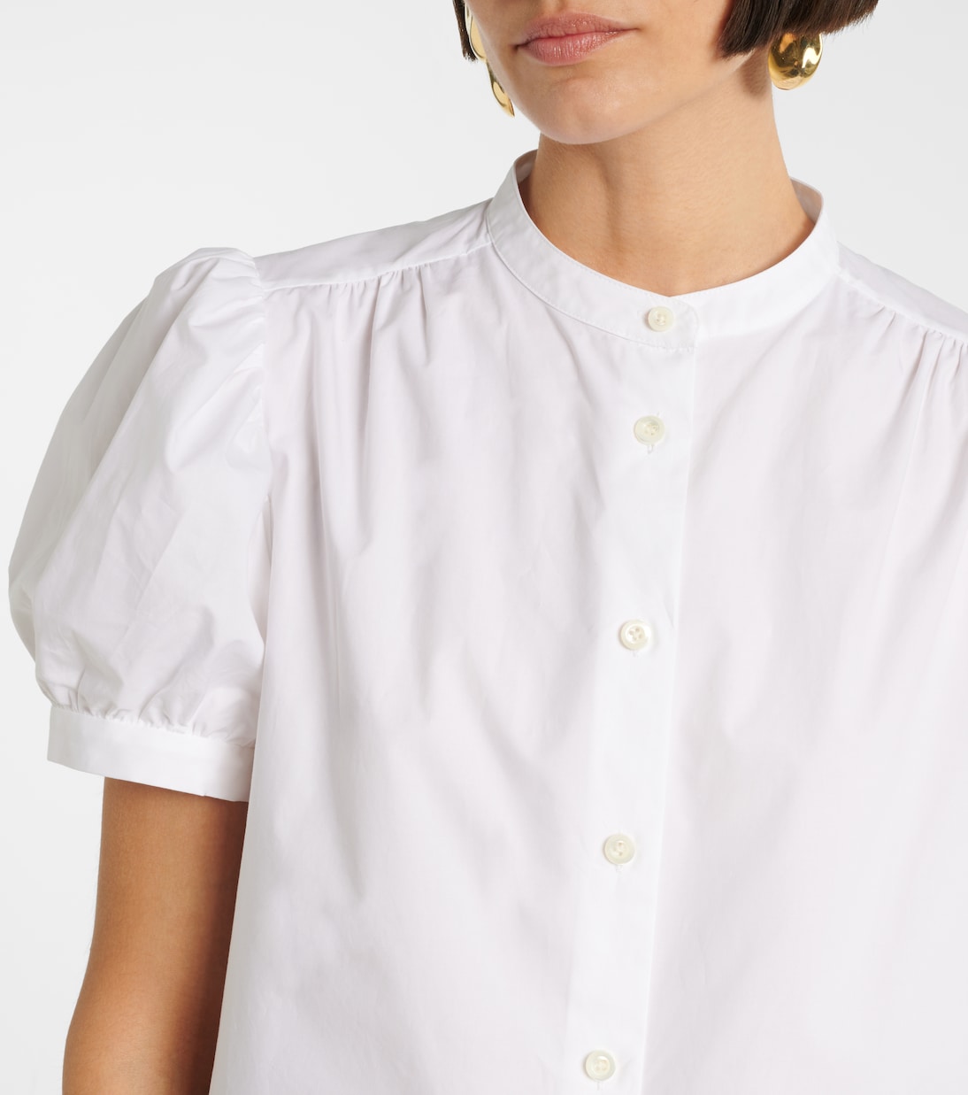 Gathered cotton top | Frame