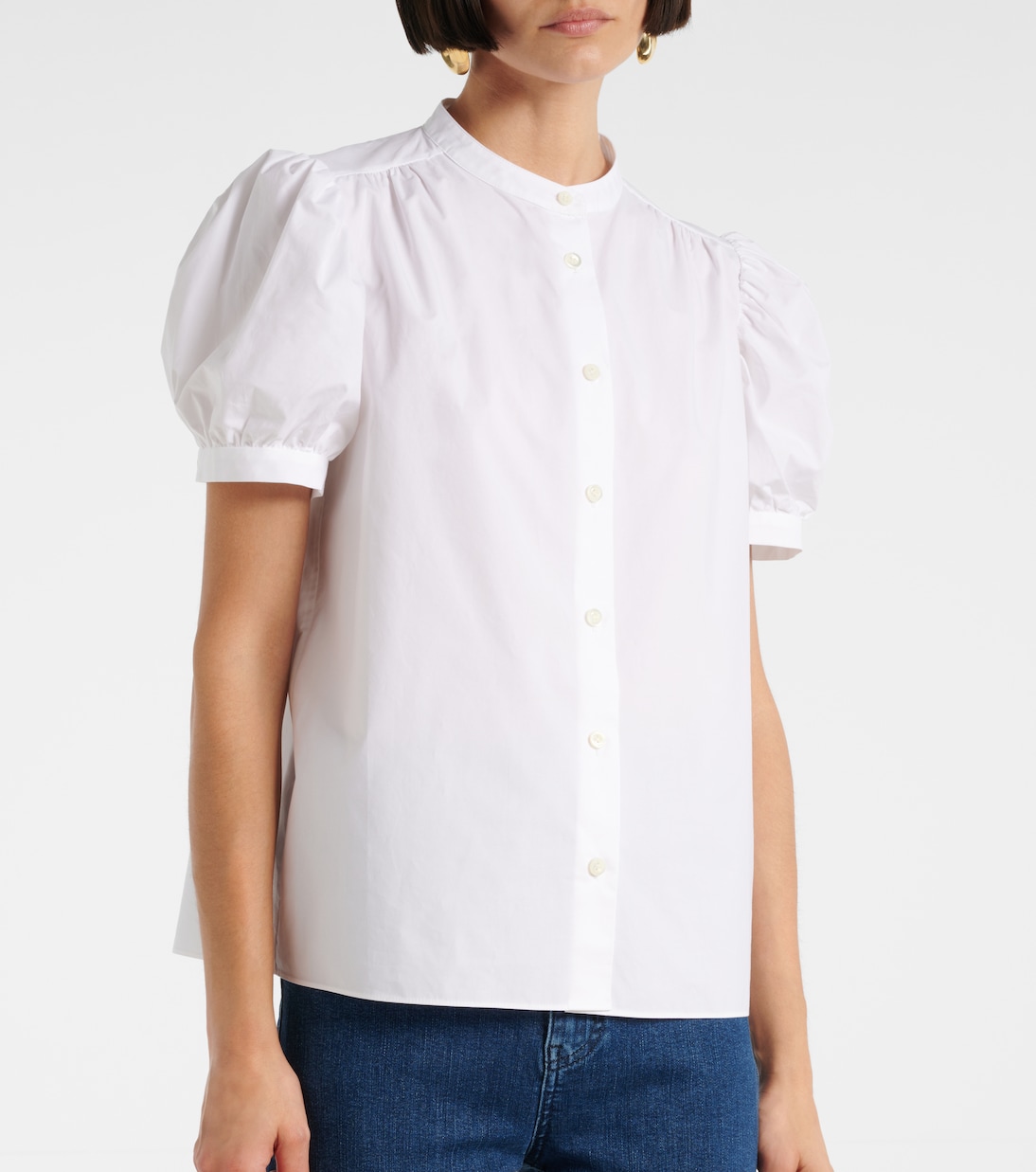Gathered cotton top | Frame