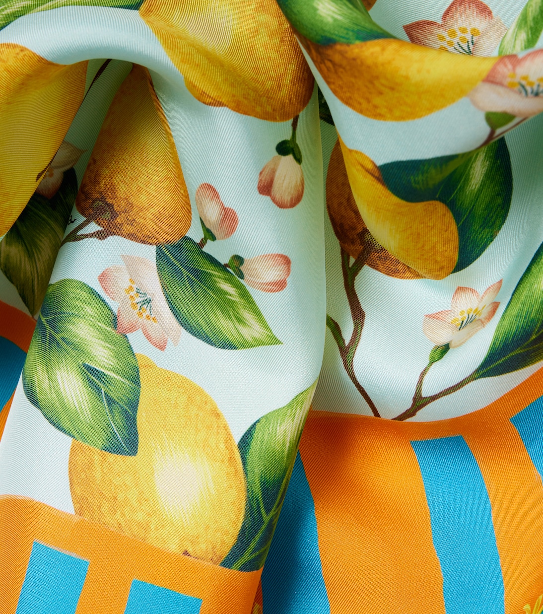 Foulard in twill di seta con stampa  | Dolce&Gabbana