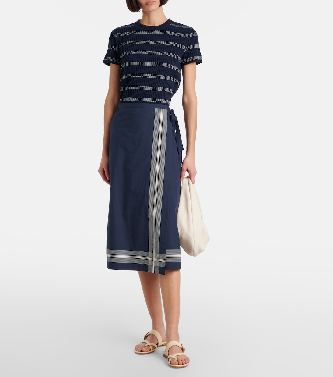 T-Shirt aus Rippstrick | Vince