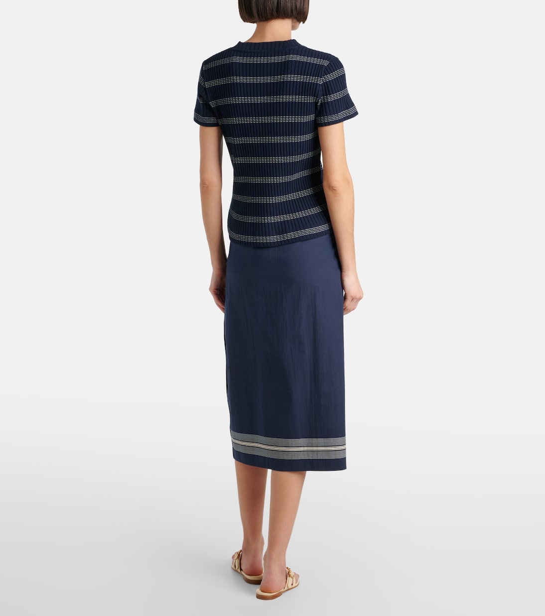 T-Shirt aus Rippstrick | Vince