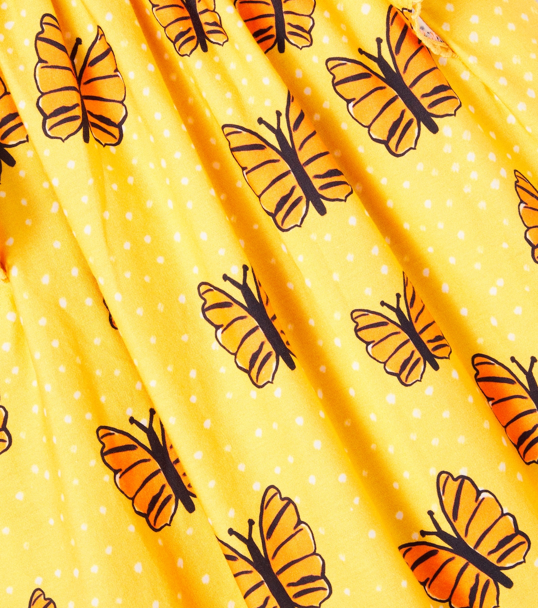 Printed ruffled cotton dress | Fábula