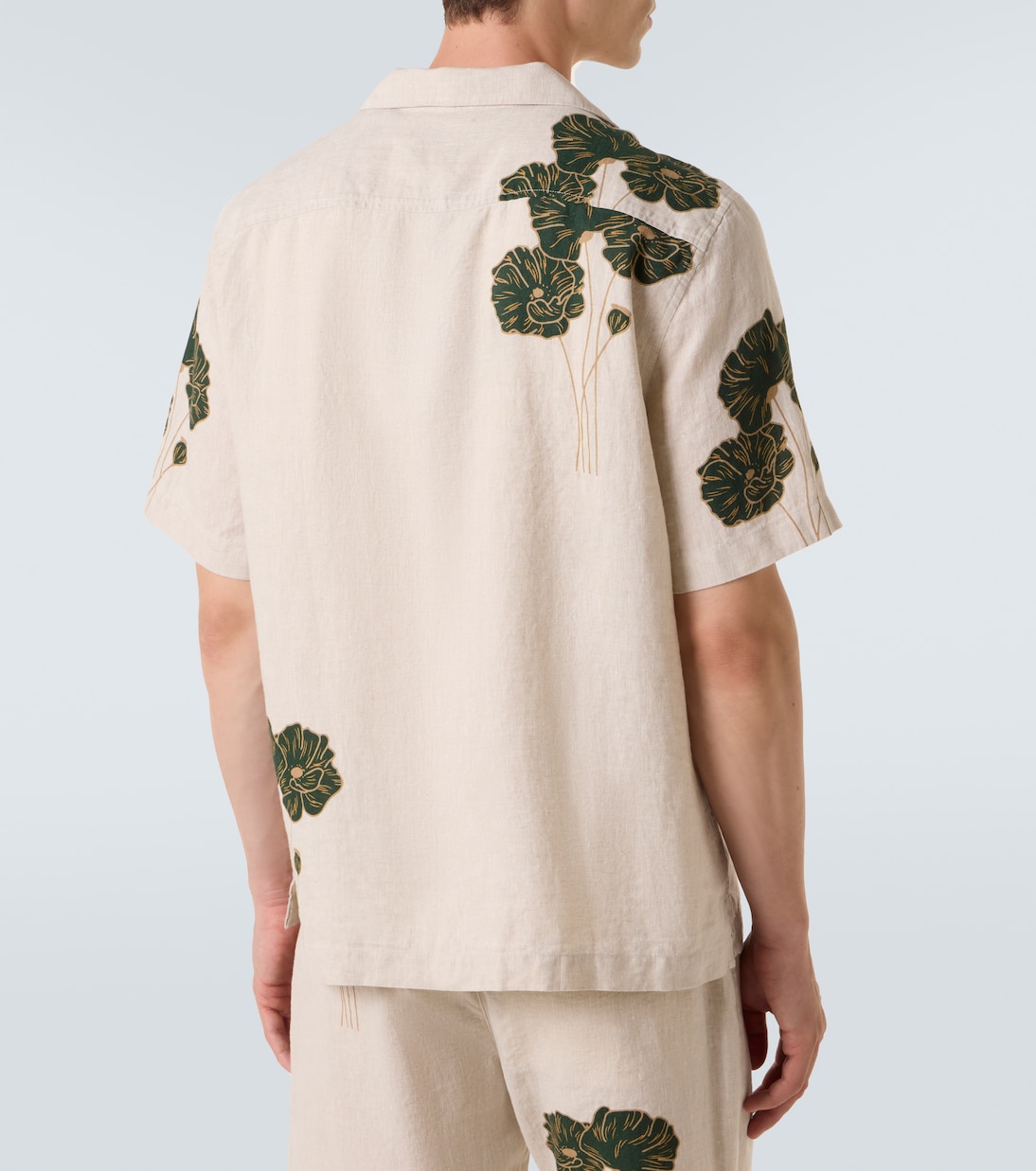 Chemise Roberto en lin à fleurs | Frescobol Carioca