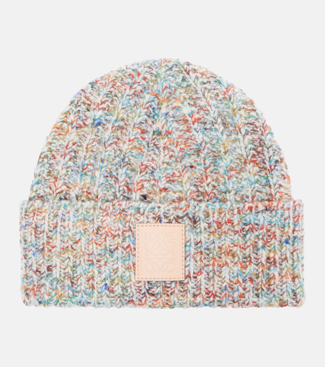 Logo wool and cashmere-blend beanie | Loewe