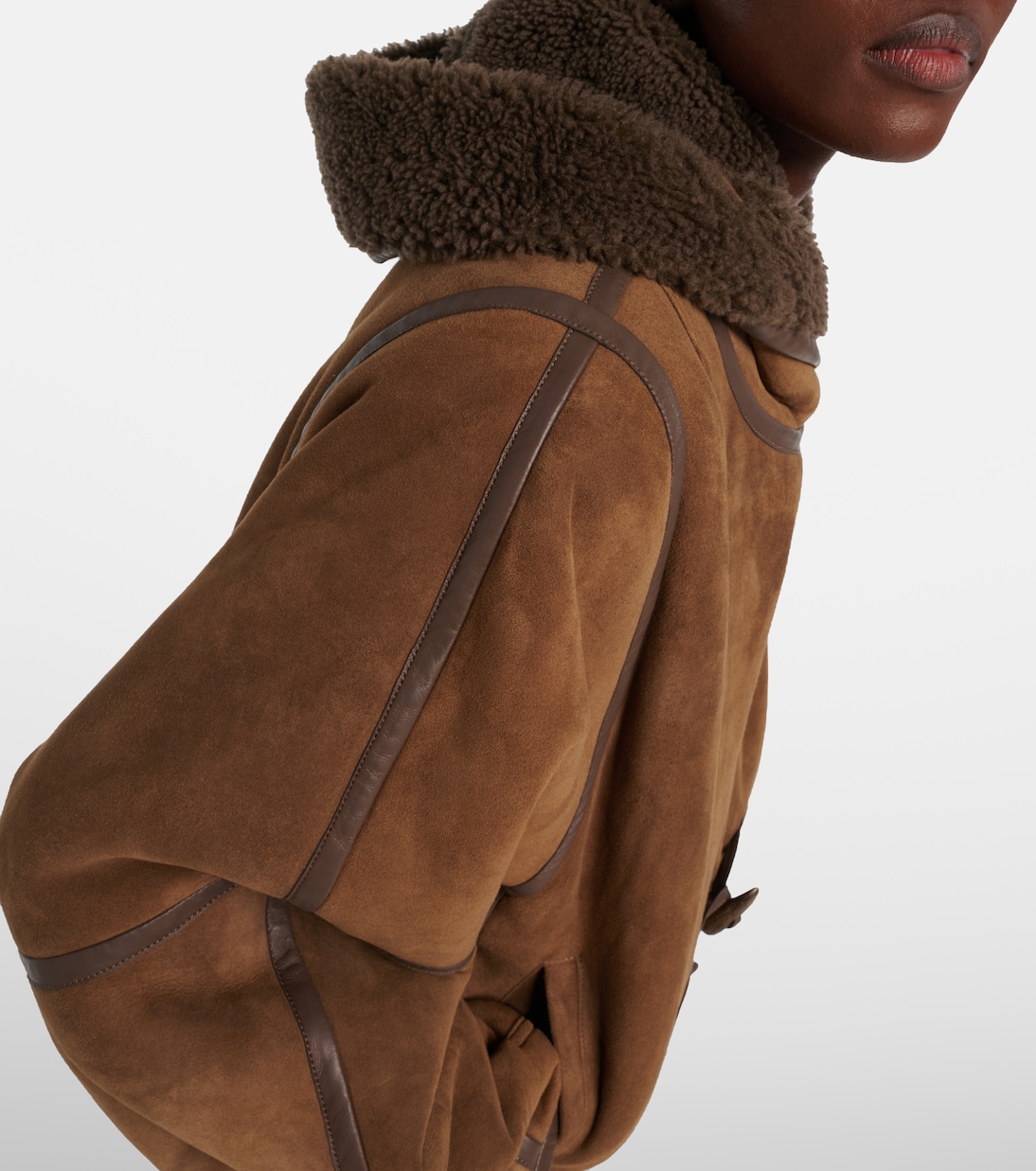 Jacke Amiel aus Veloursleder mit Shearling | Isabel Marant