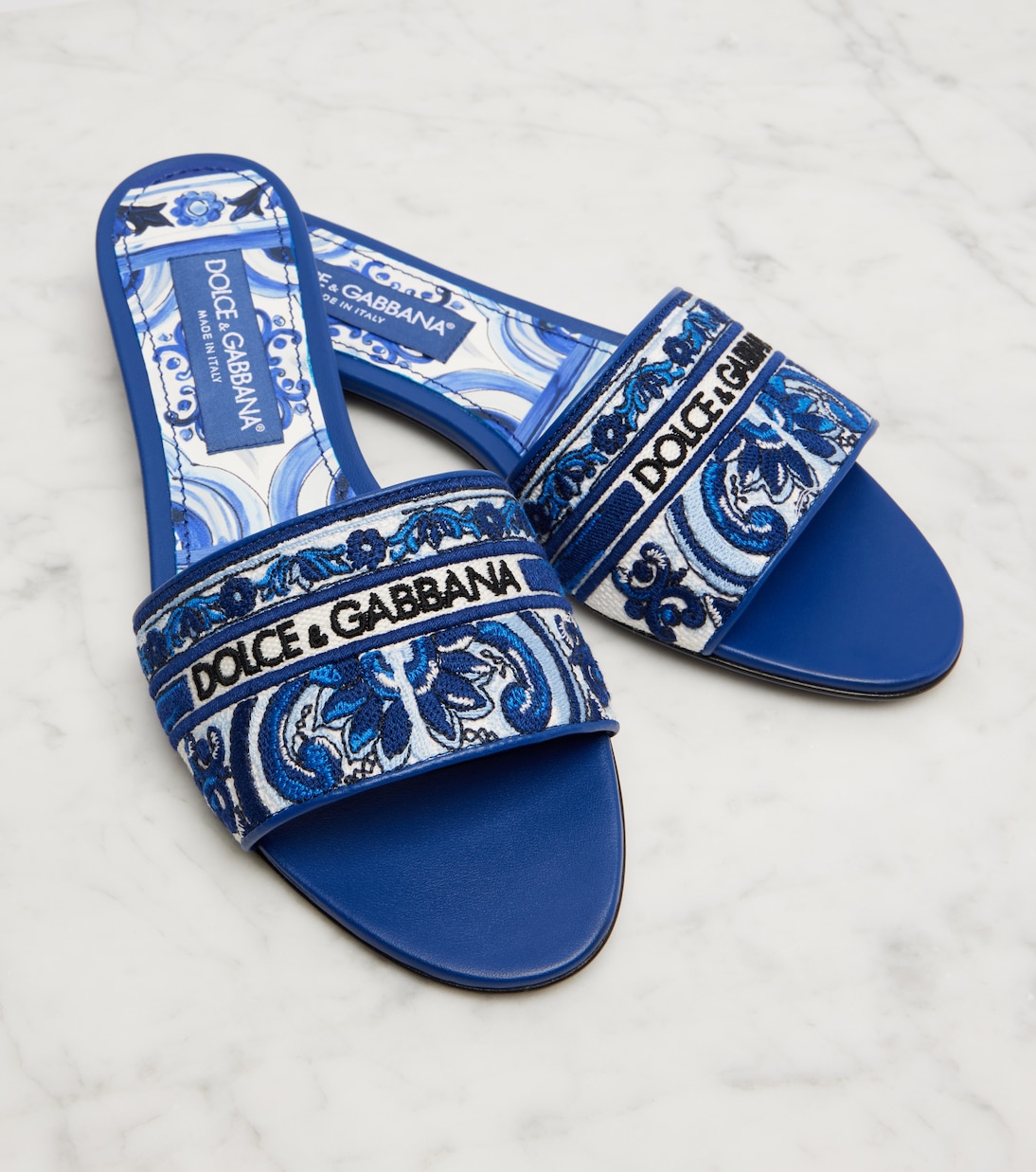 Embroidered slides | Dolce&Gabbana