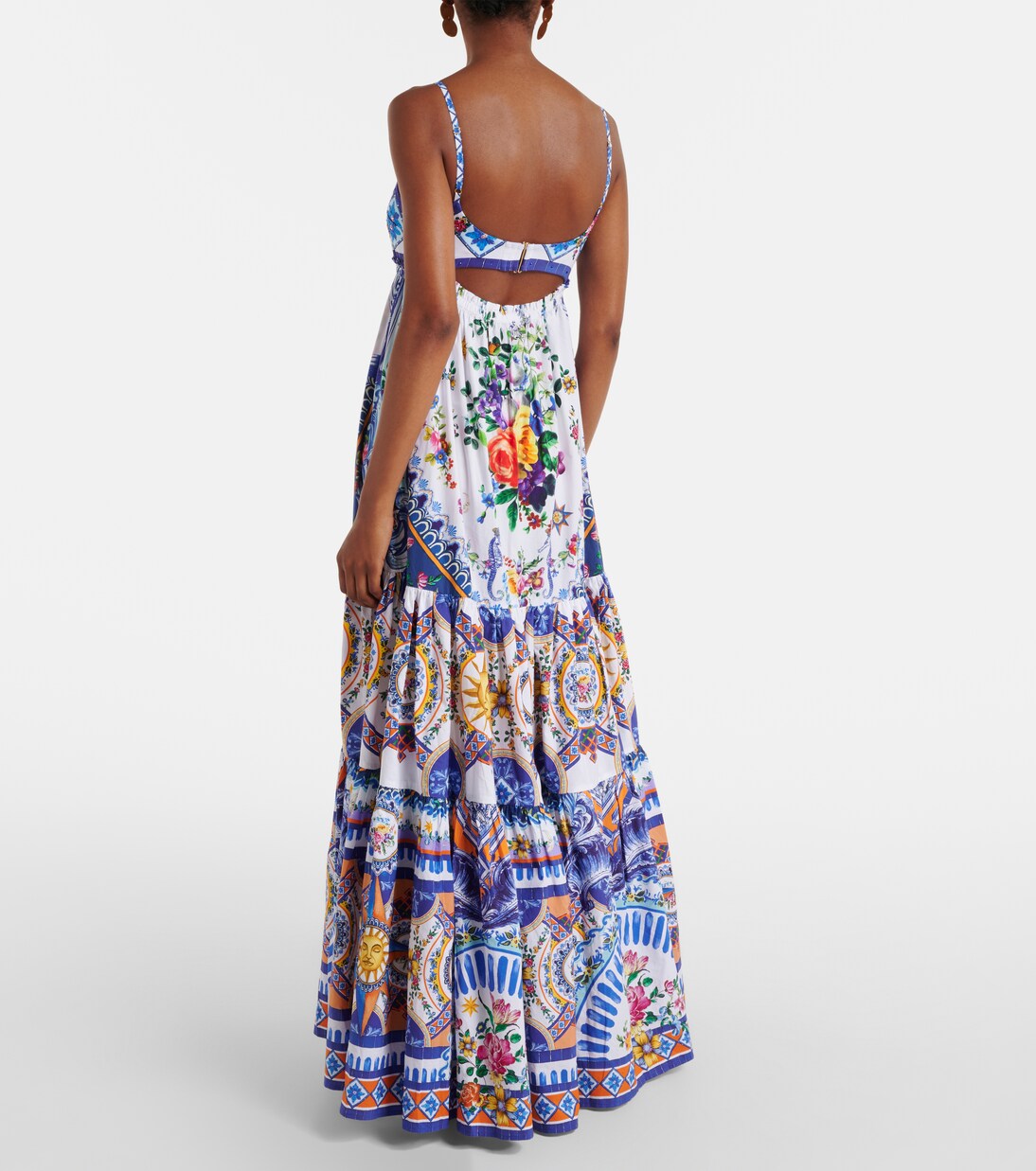 Robe longue Tiles Darls en coton | Camilla