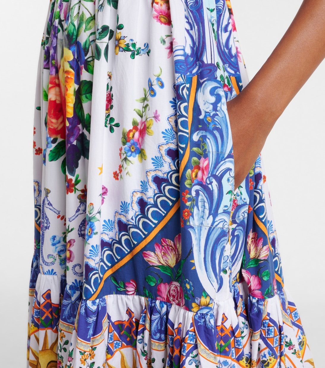 Robe longue Tiles Darls en coton | Camilla