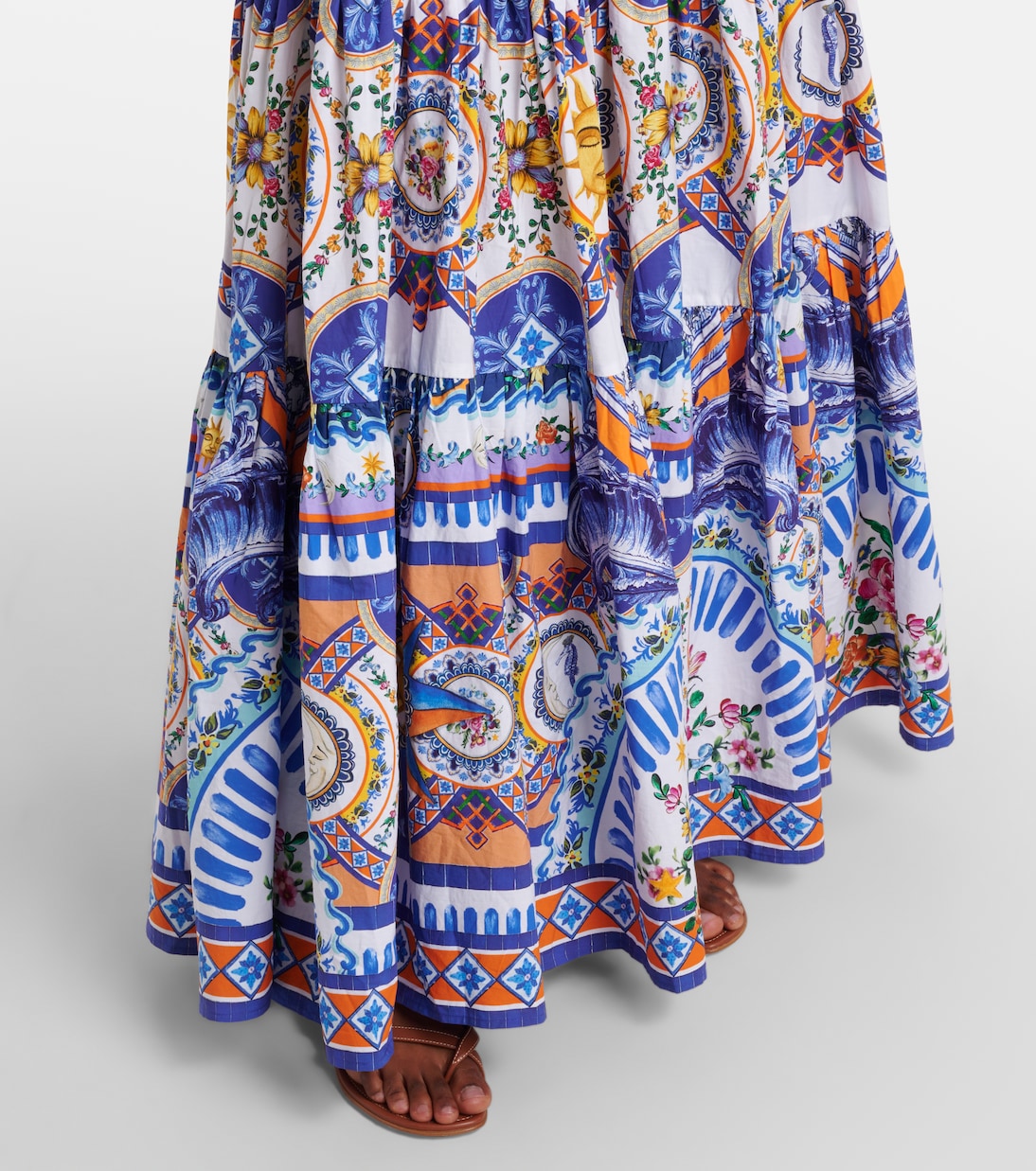 Robe longue Tiles Darls en coton | Camilla