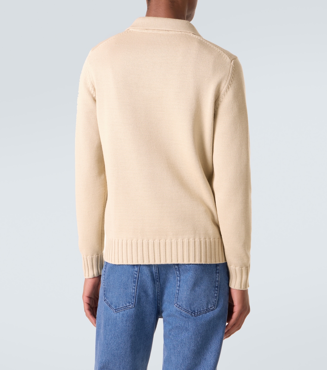Wool polo sweater | Thom Sweeney