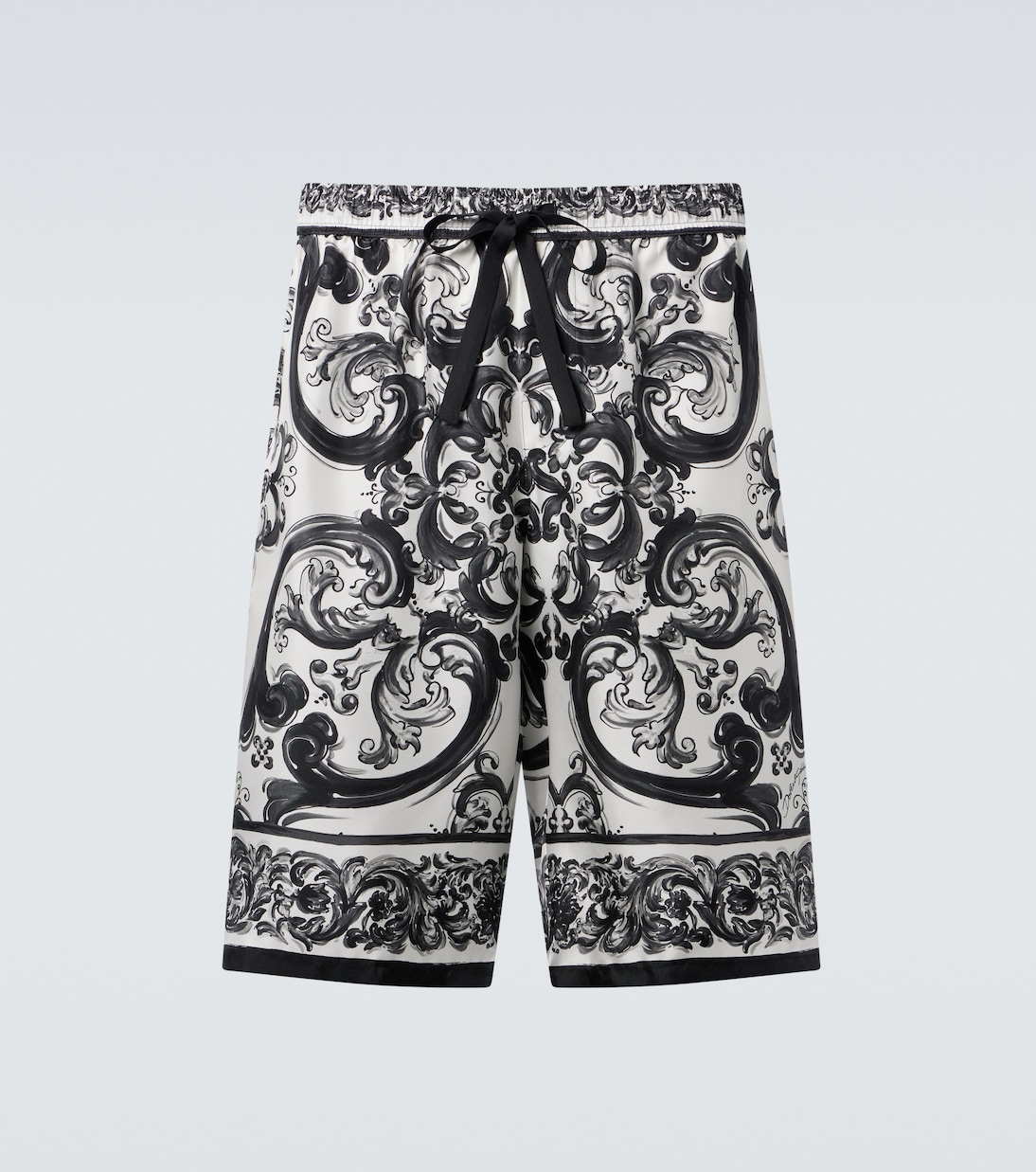 Majolica silk twill shorts | Dolce&Gabbana