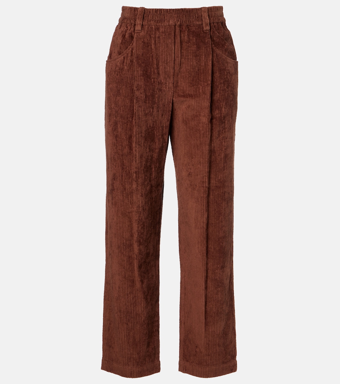 Cotton corduroy wide-leg pants | Brunello Cucinelli