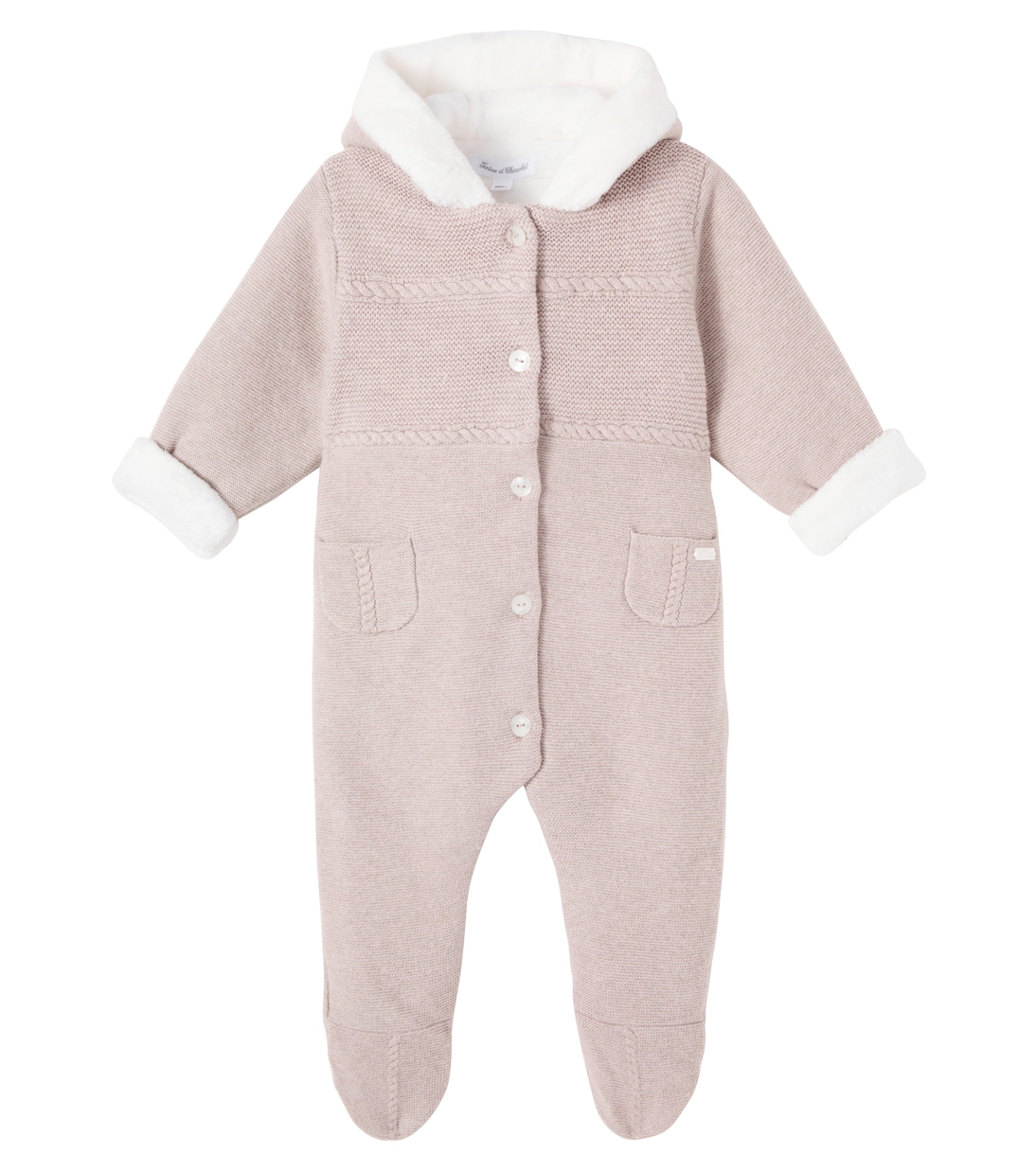Baby Overall aus Baumwolle, Wolle und Kaschmir | Tartine et Chocolat