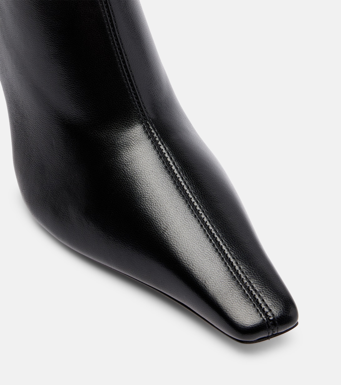 Jamie 80 leather ankle boots | Amina Muaddi