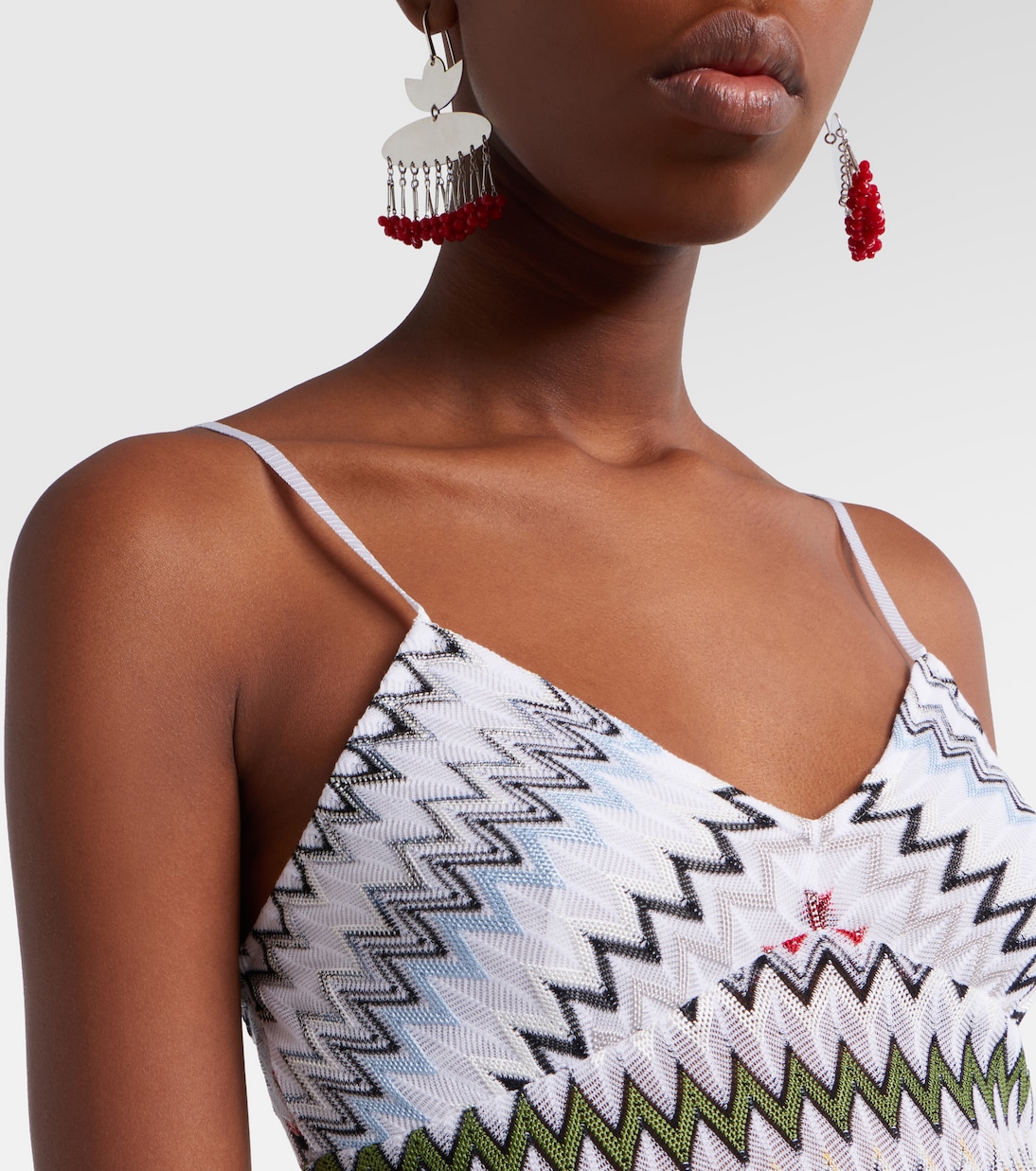 Chevron lamé tank top | Missoni