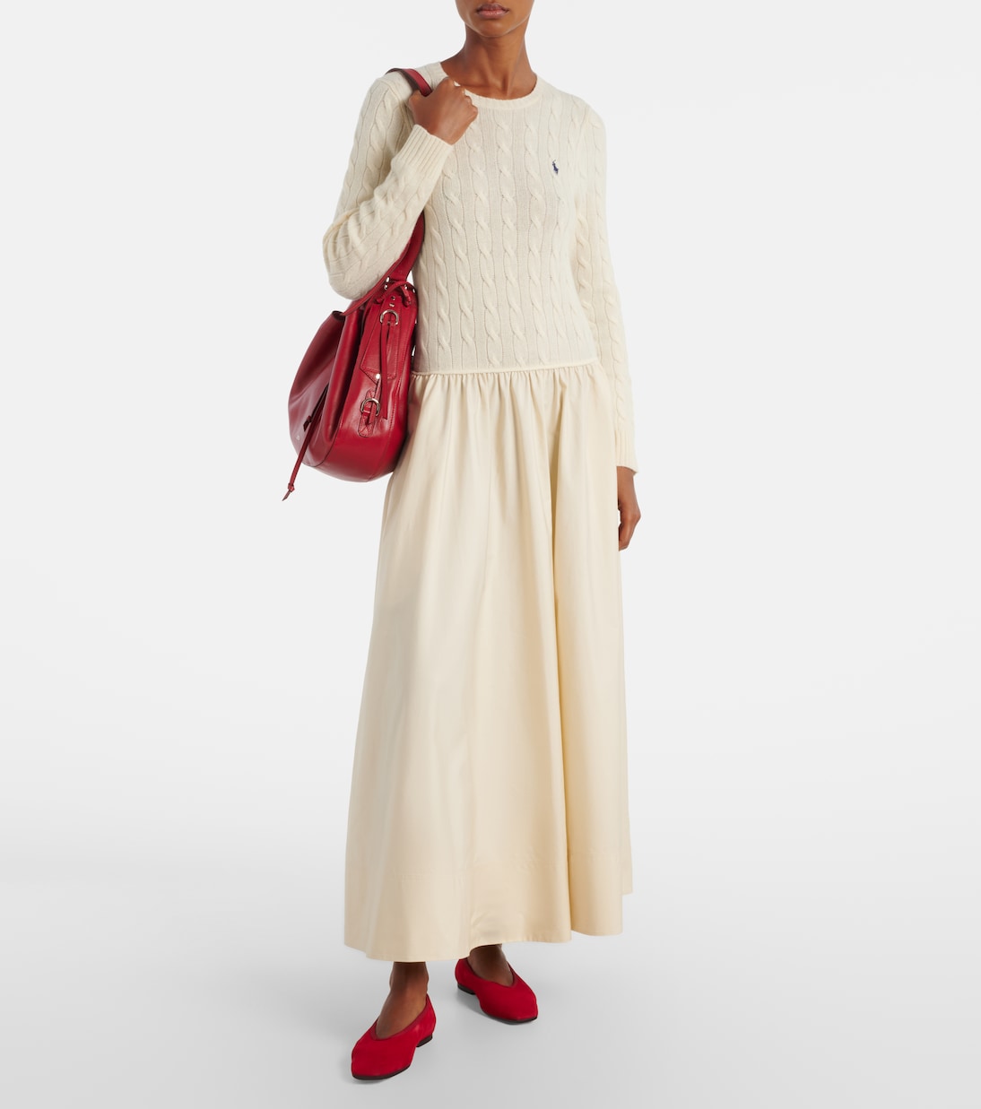 Maxikleid aus einem Wollgemisch | Polo Ralph Lauren