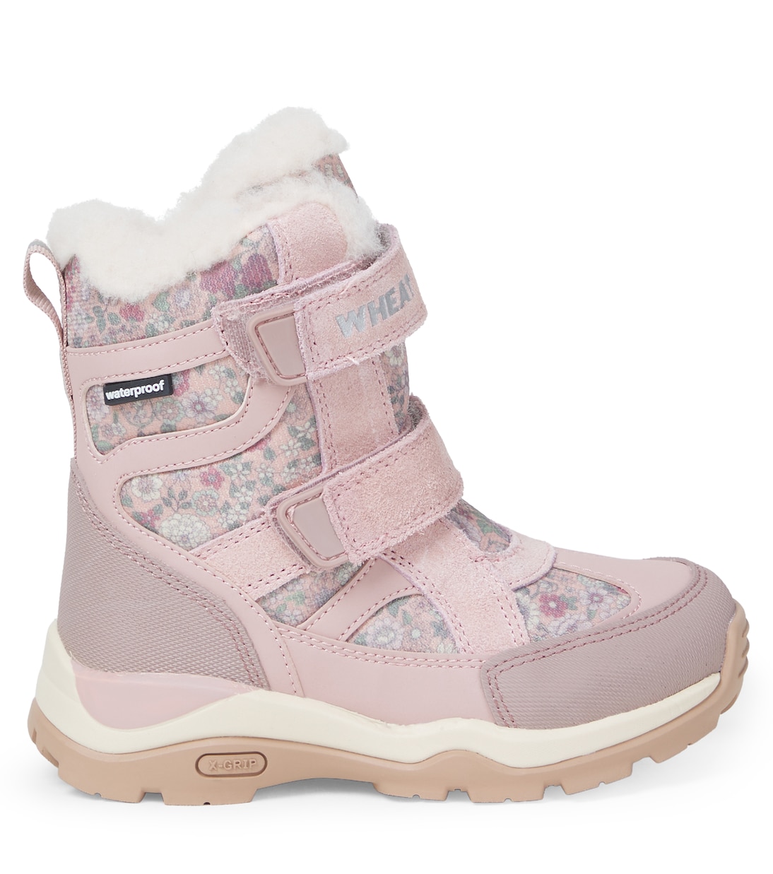 Leather-trimmed ankle boots | Wheat