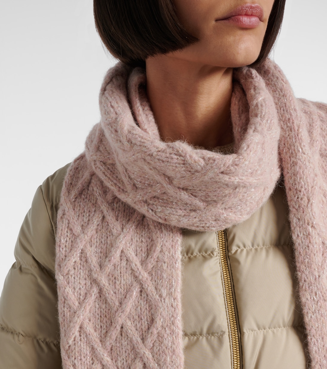 Sciarpa in misto alpaca con ricamo | Moncler