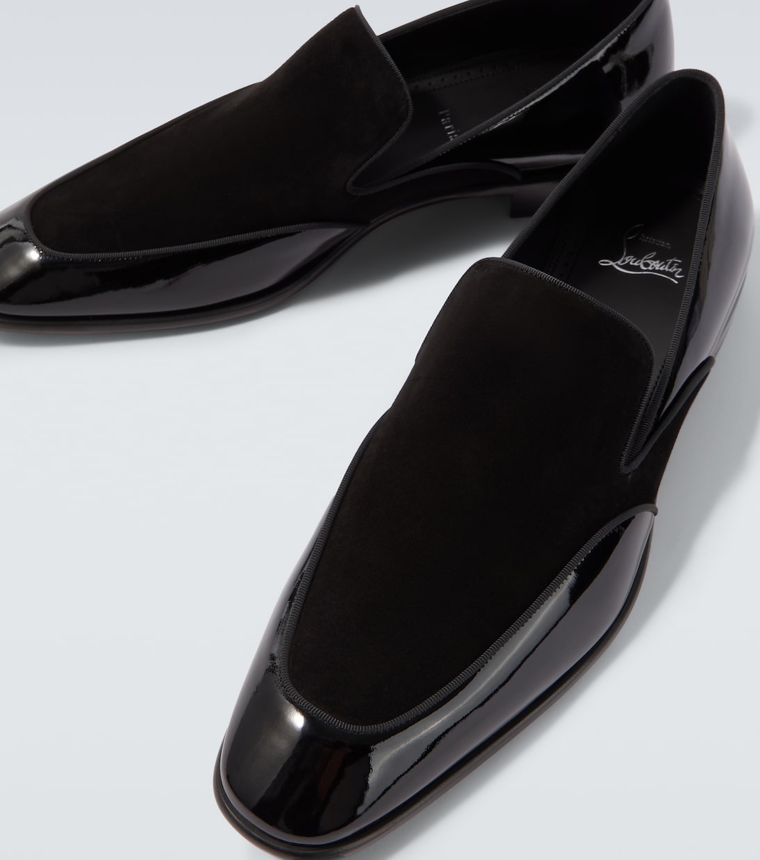 Yaki漆皮与绒面革乐福鞋 | Christian Louboutin