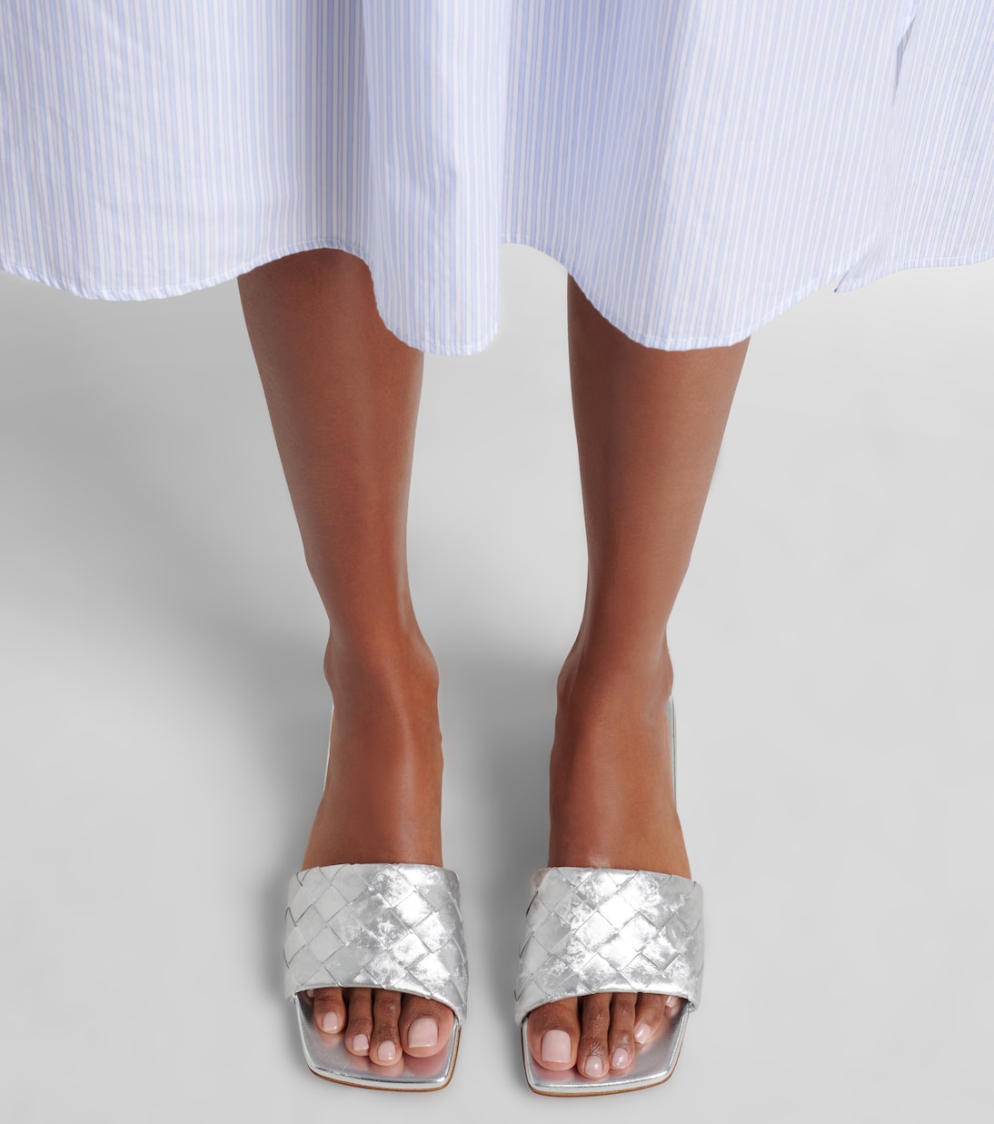 Parco Intrecciato leather mules | Bottega Veneta