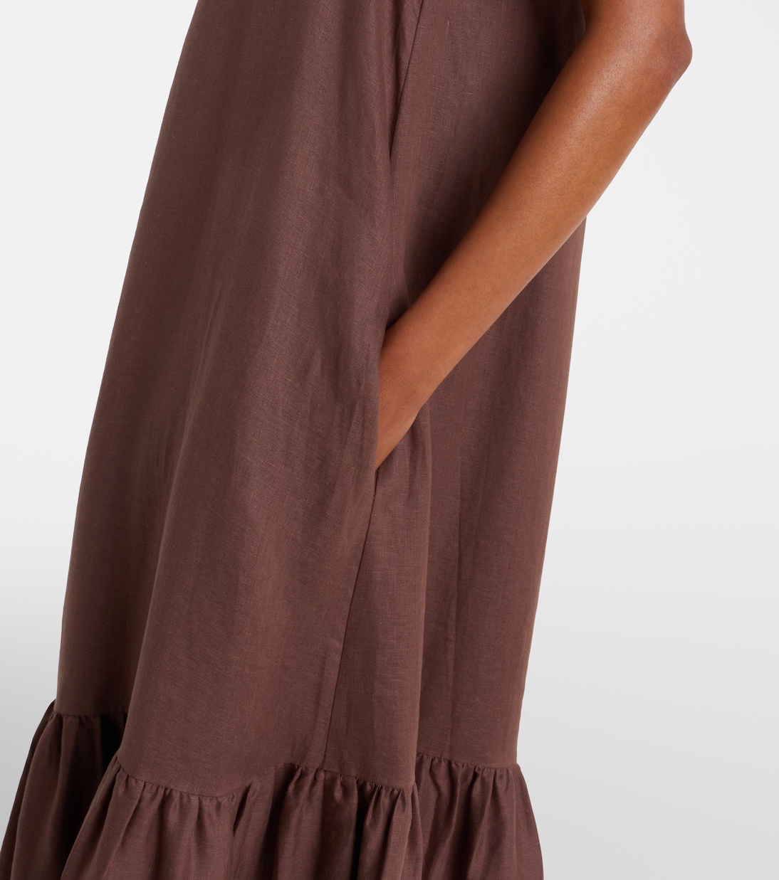 Linen maxi dress | Asceno