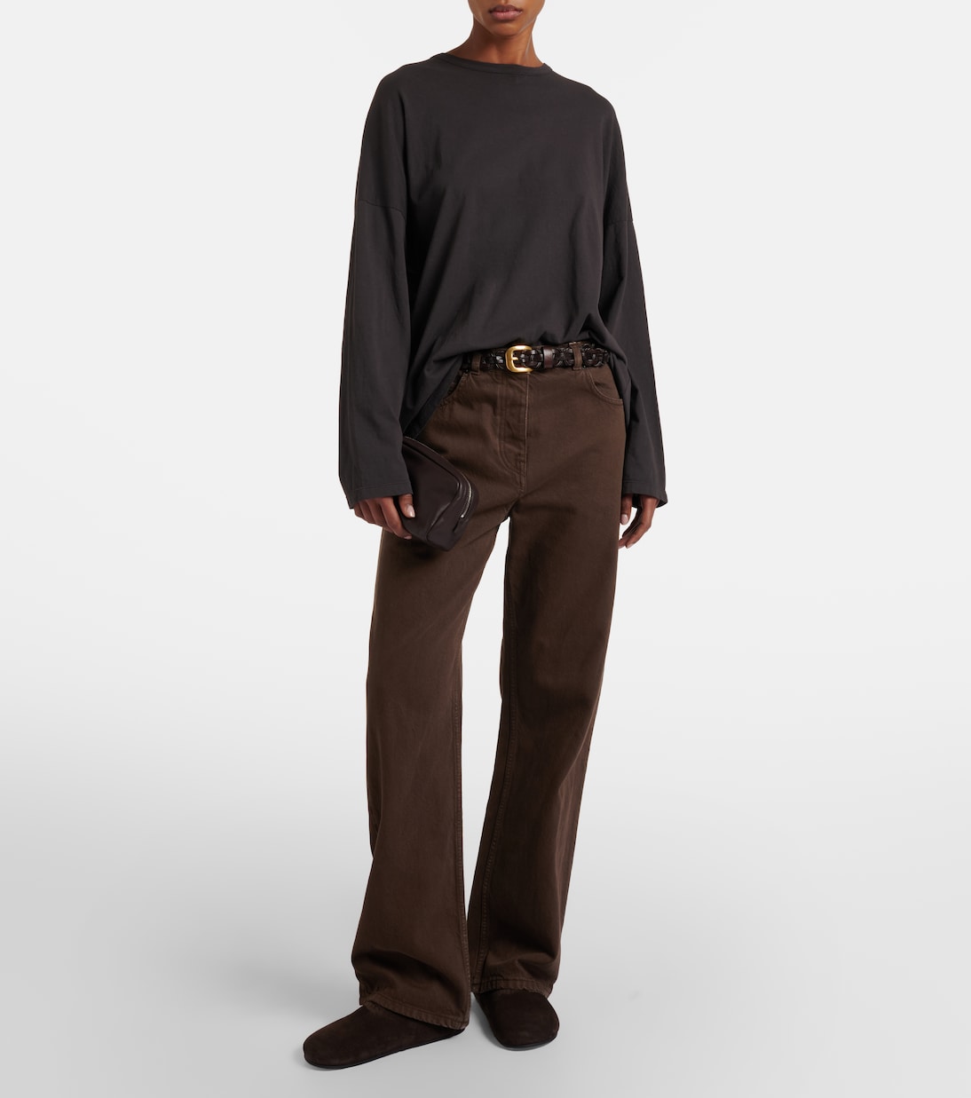 Pouch Astra Small de piel | The Row