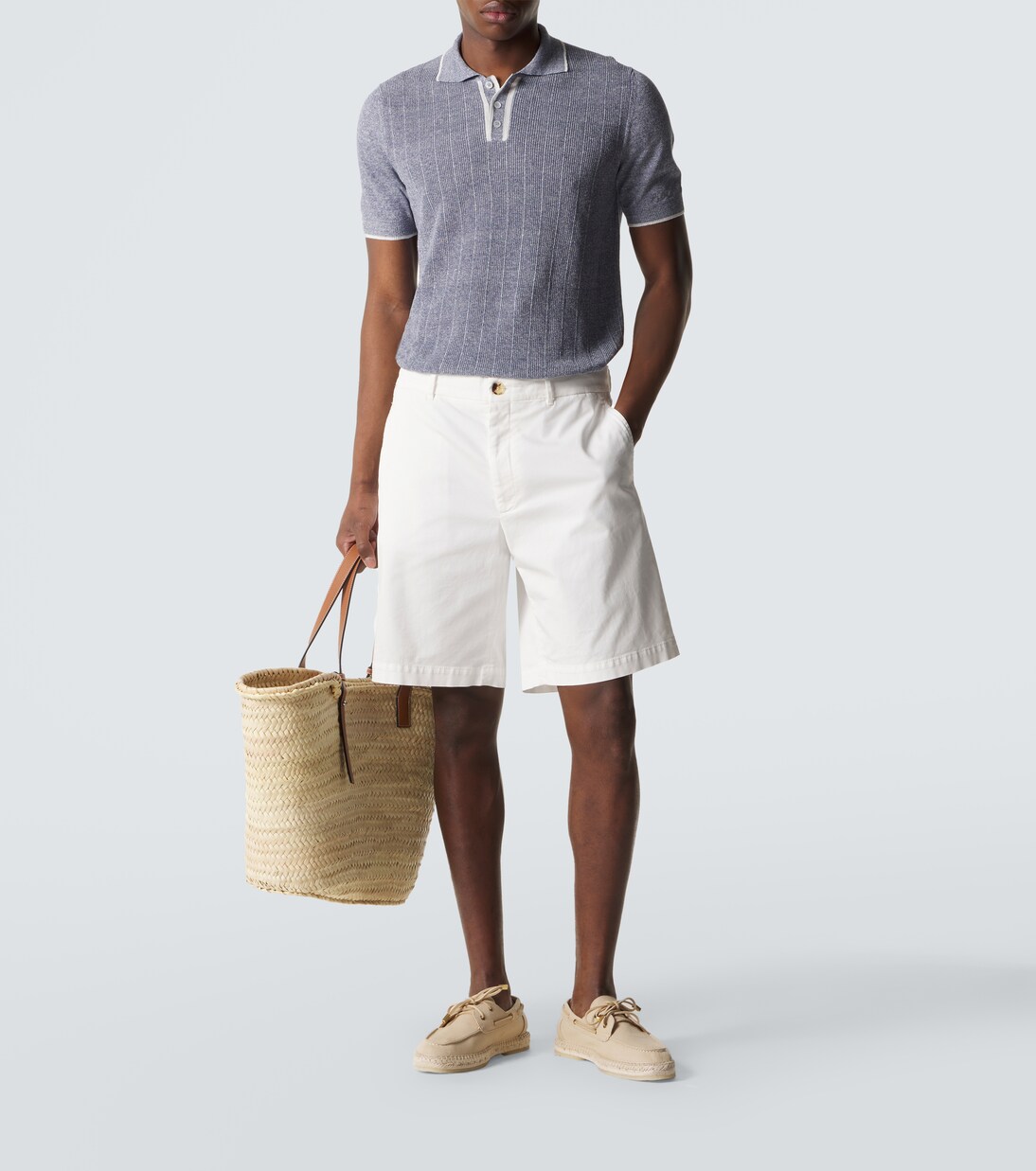 Polohemd Dodo aus Leinen und Baumwolle | Fedeli