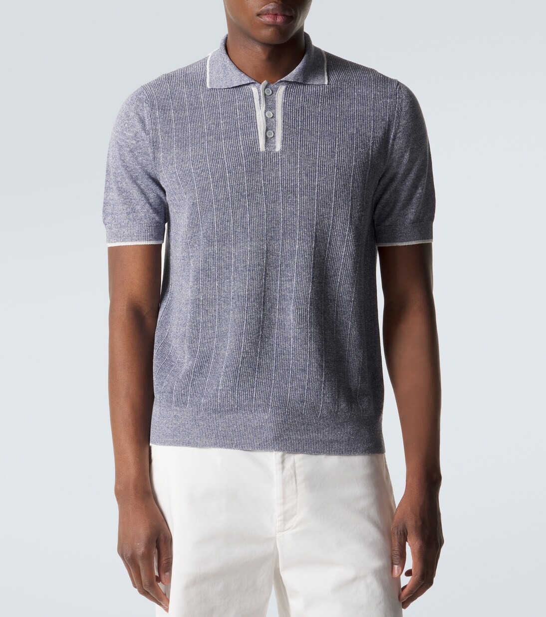 Polohemd Dodo aus Leinen und Baumwolle | Fedeli